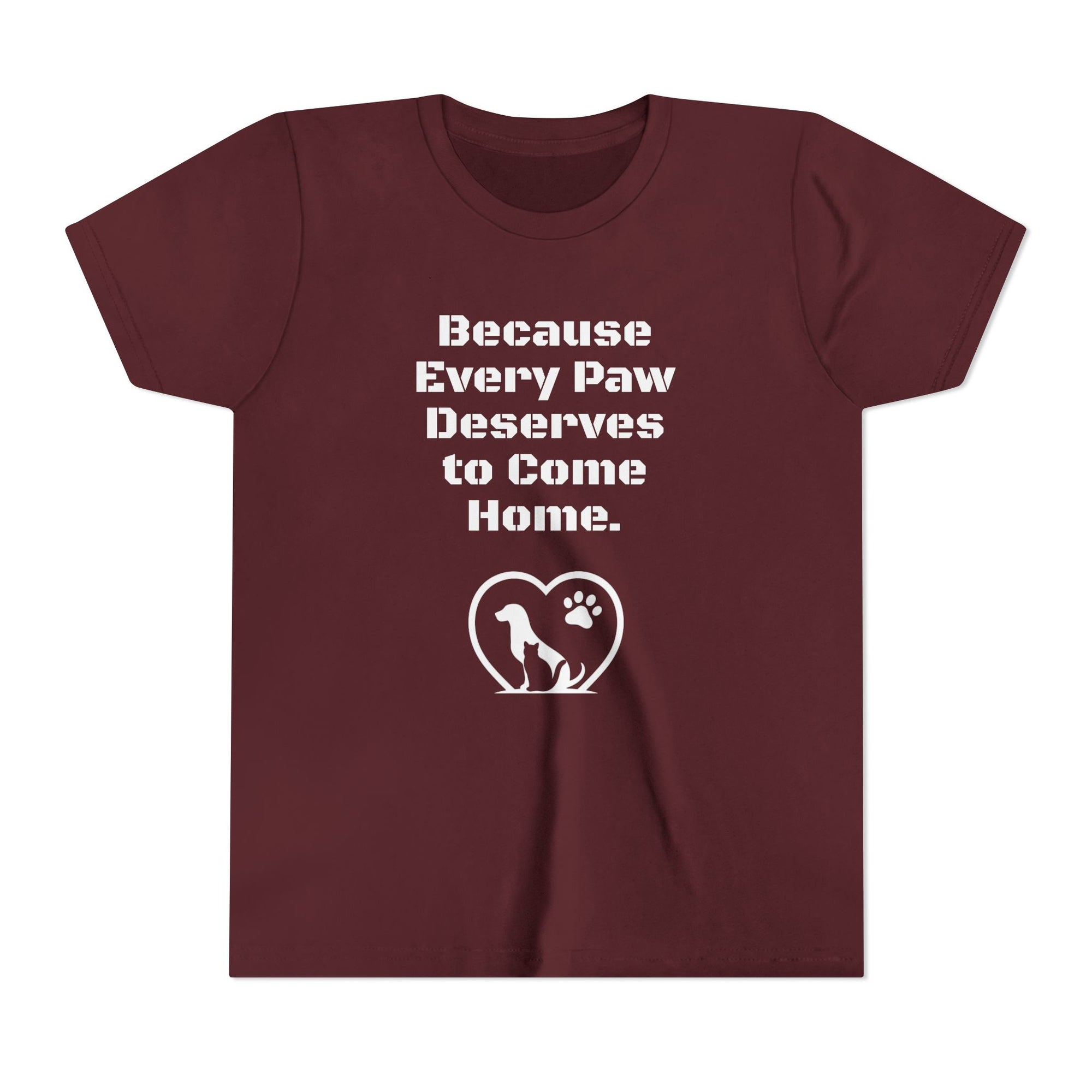 LPDR Youth Tee - Every Paw Deserves to Come Home