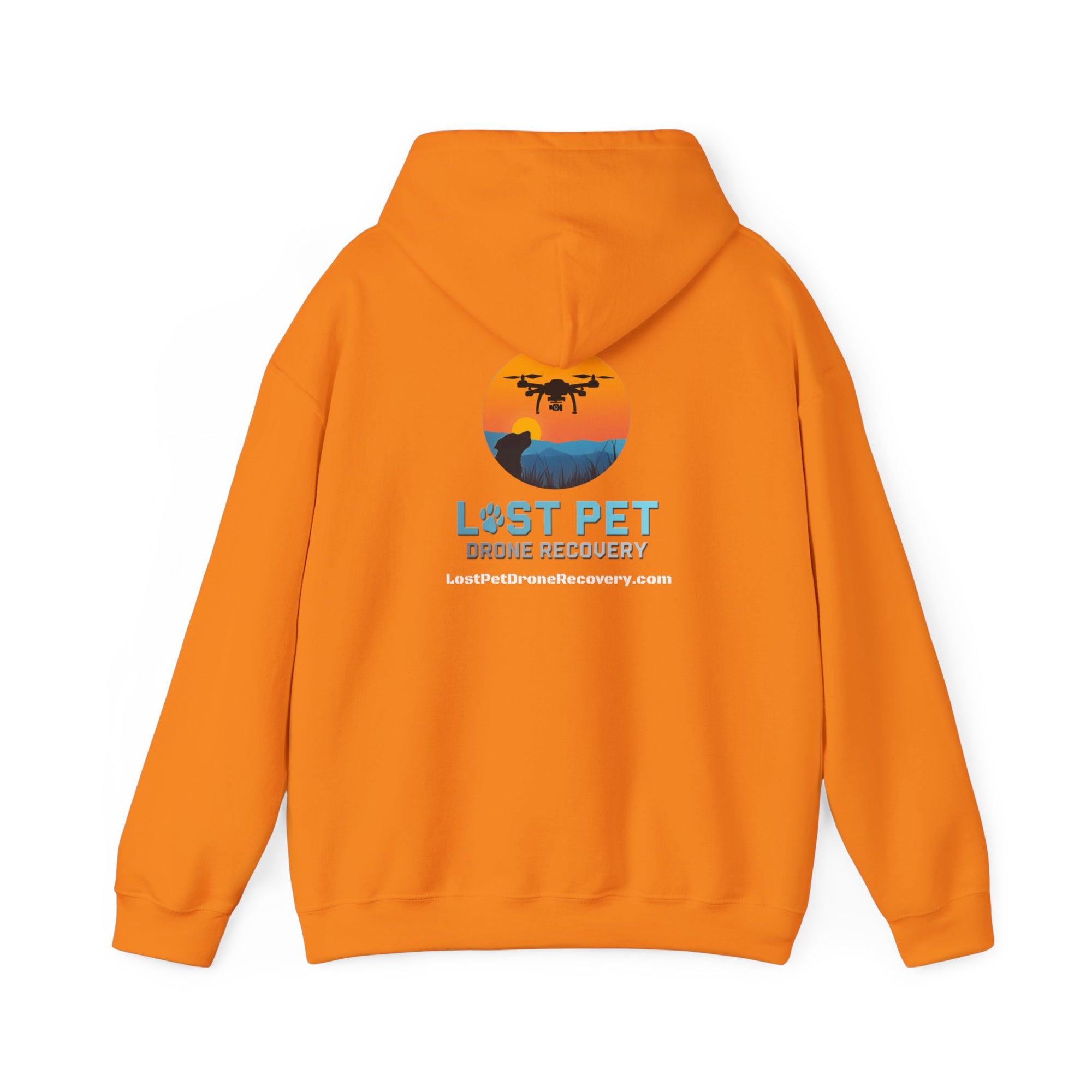 Blaze Orange Lost Pet Recovery Hoodie - Unisex