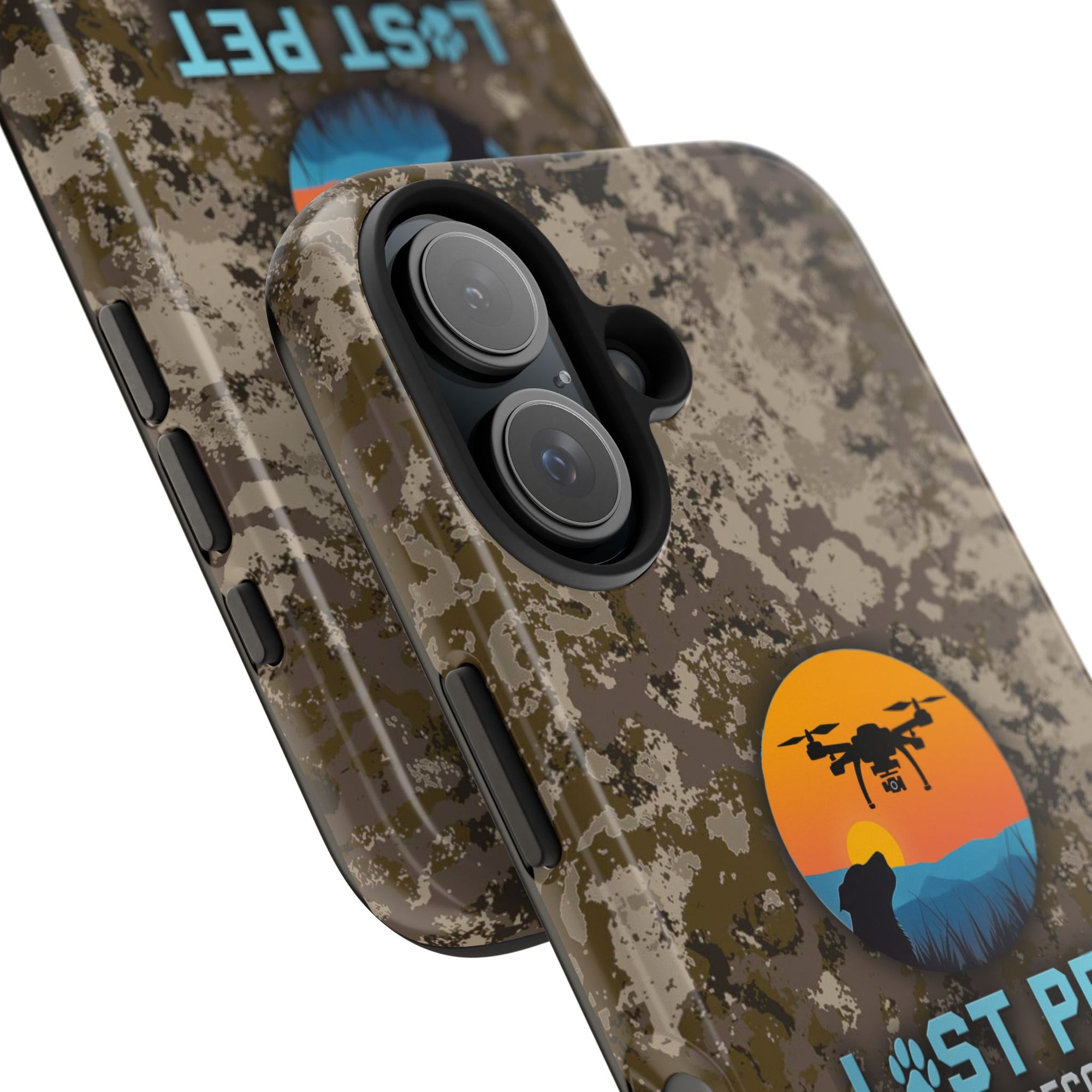 Lost Pet Drone Recovery Phone Case - Camo