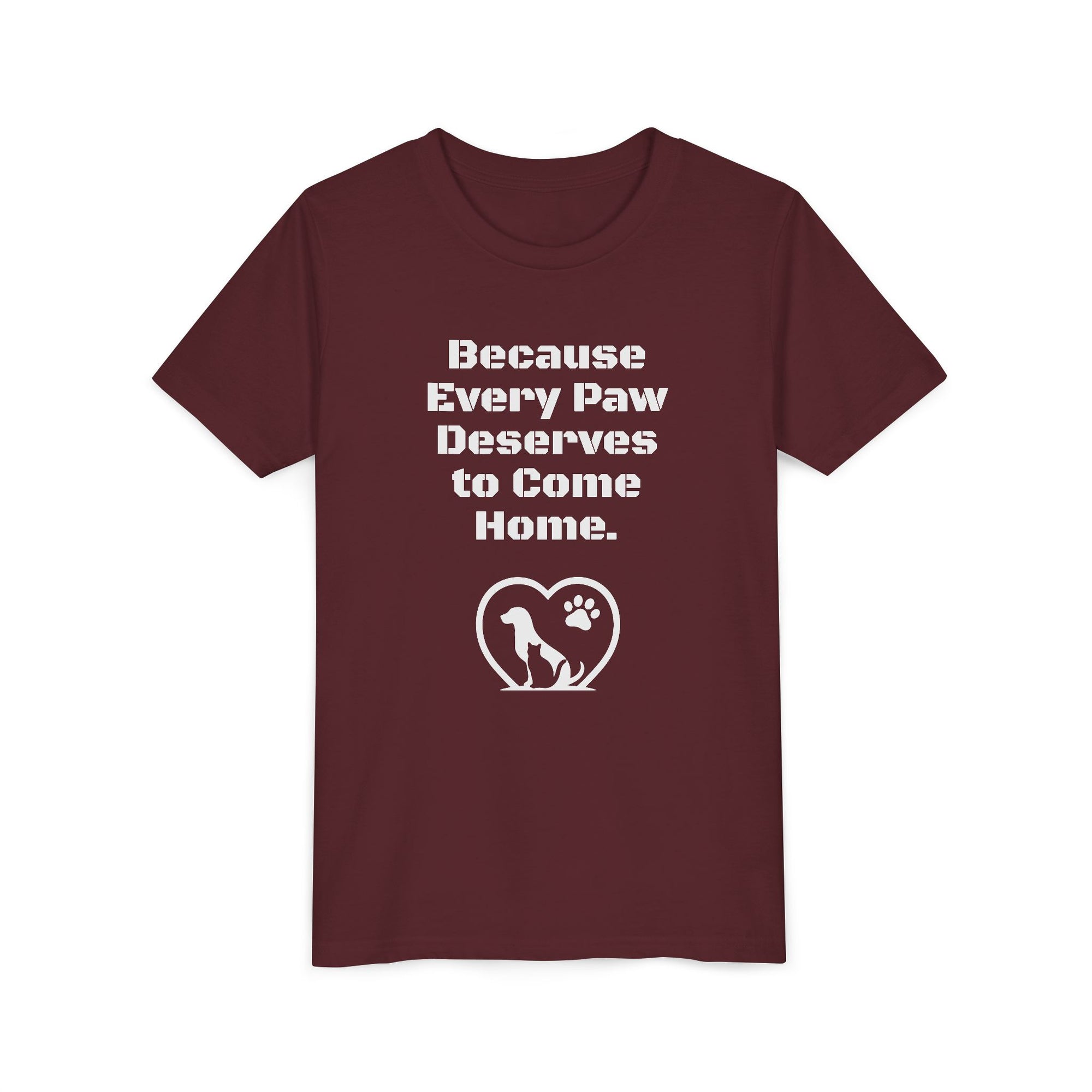 LPDR Youth Tee - Every Paw Deserves to Come Home