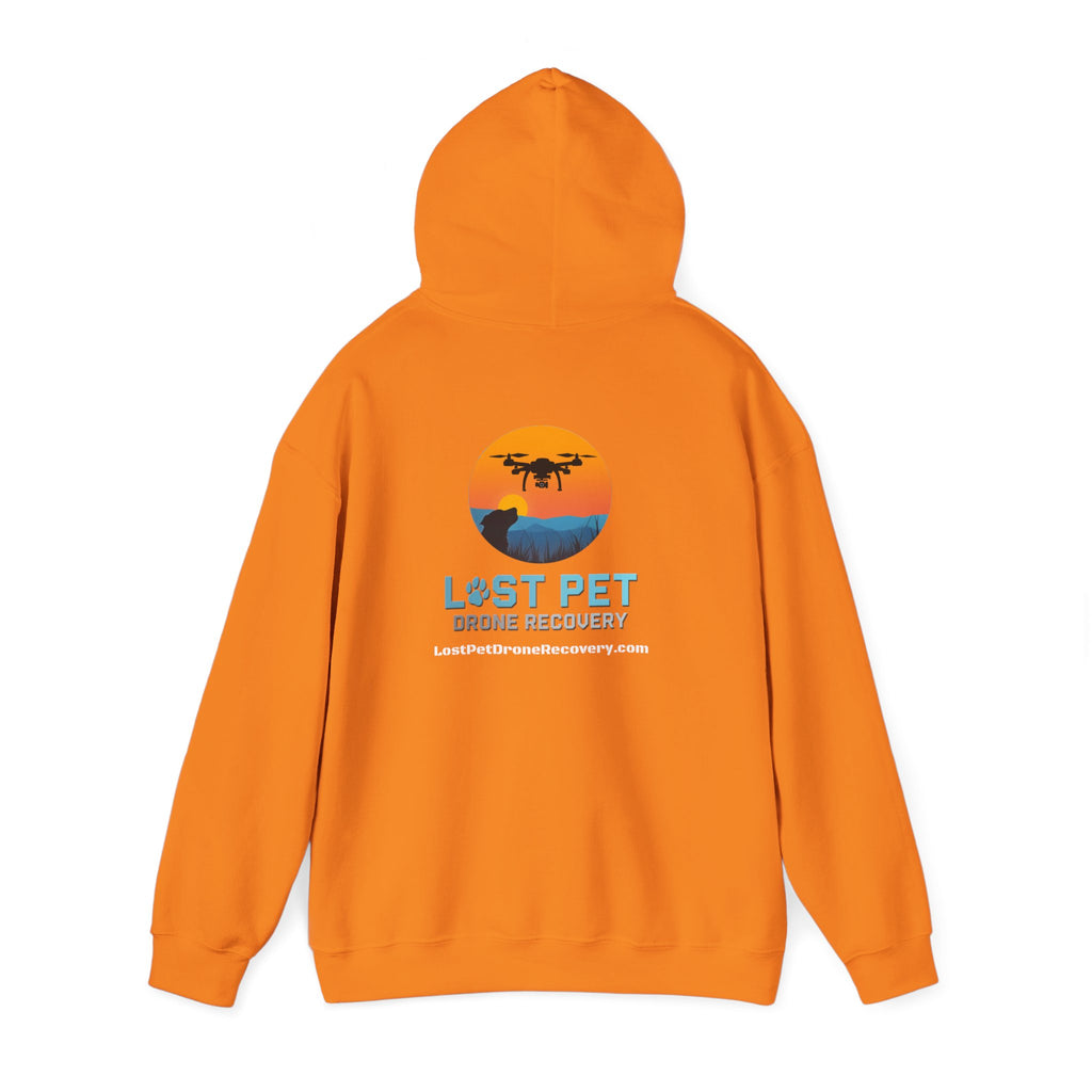 Blaze Orange Lost Pet Recovery Hoodie - Unisex