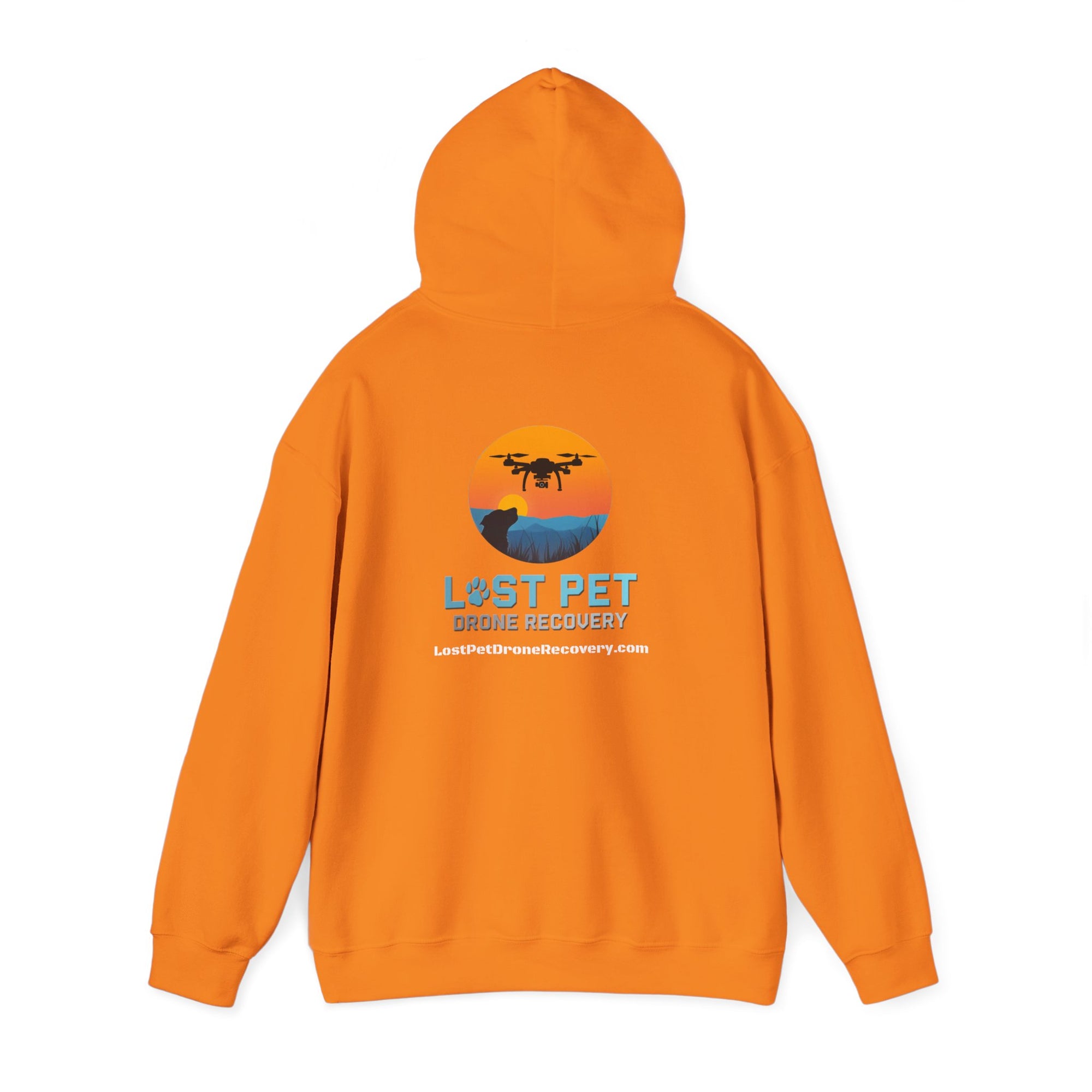 Blaze Orange Lost Pet Recovery Hoodie - Unisex