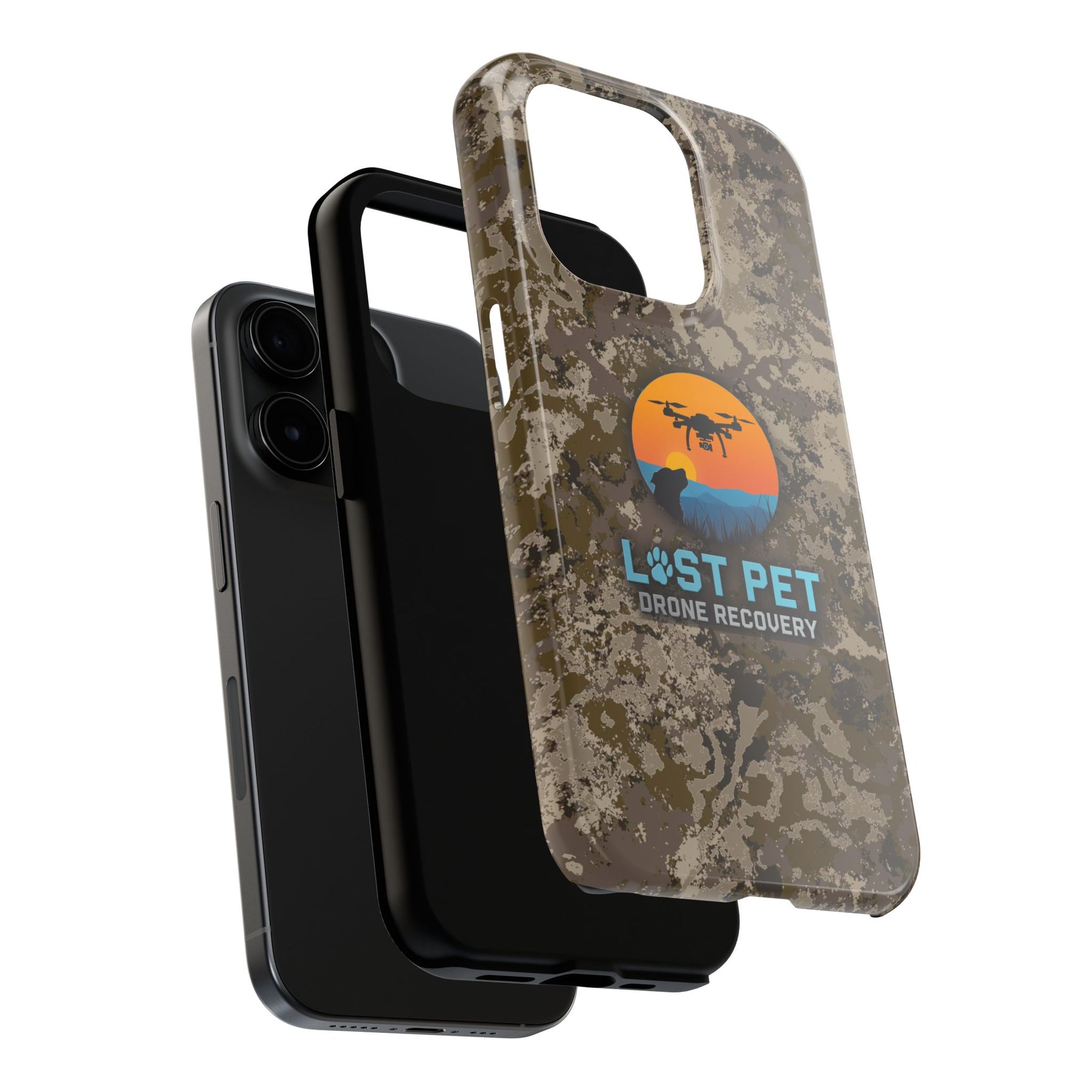 Lost Pet Drone Recovery Phone Case - Camo