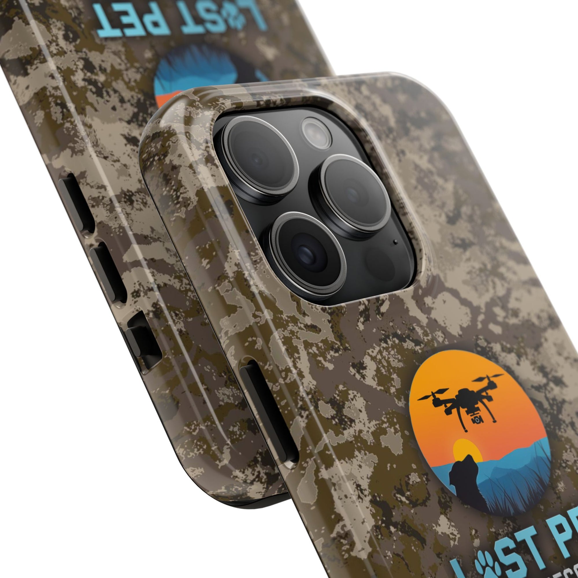 Lost Pet Drone Recovery Phone Case - Camo