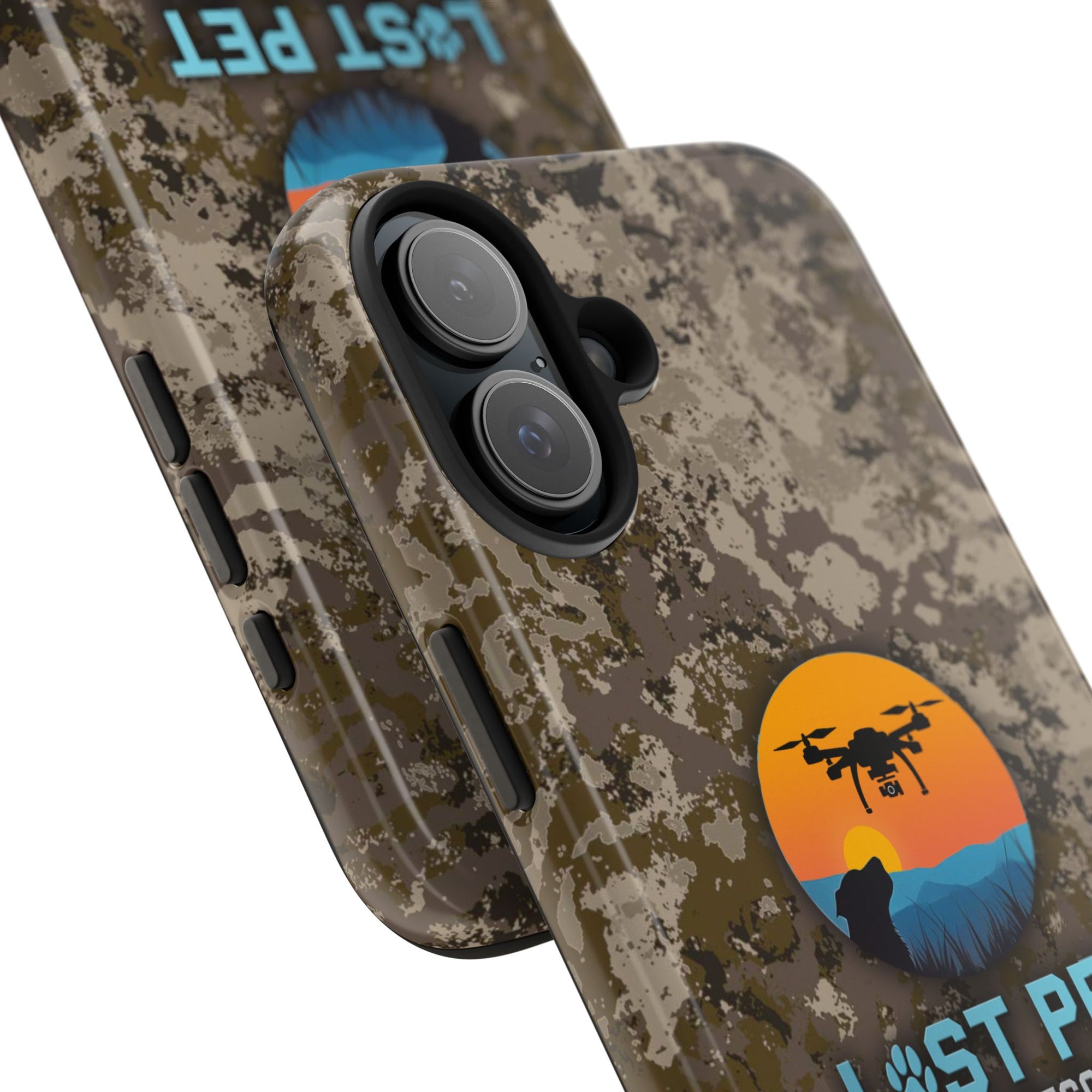 Lost Pet Drone Recovery Phone Case - Camo