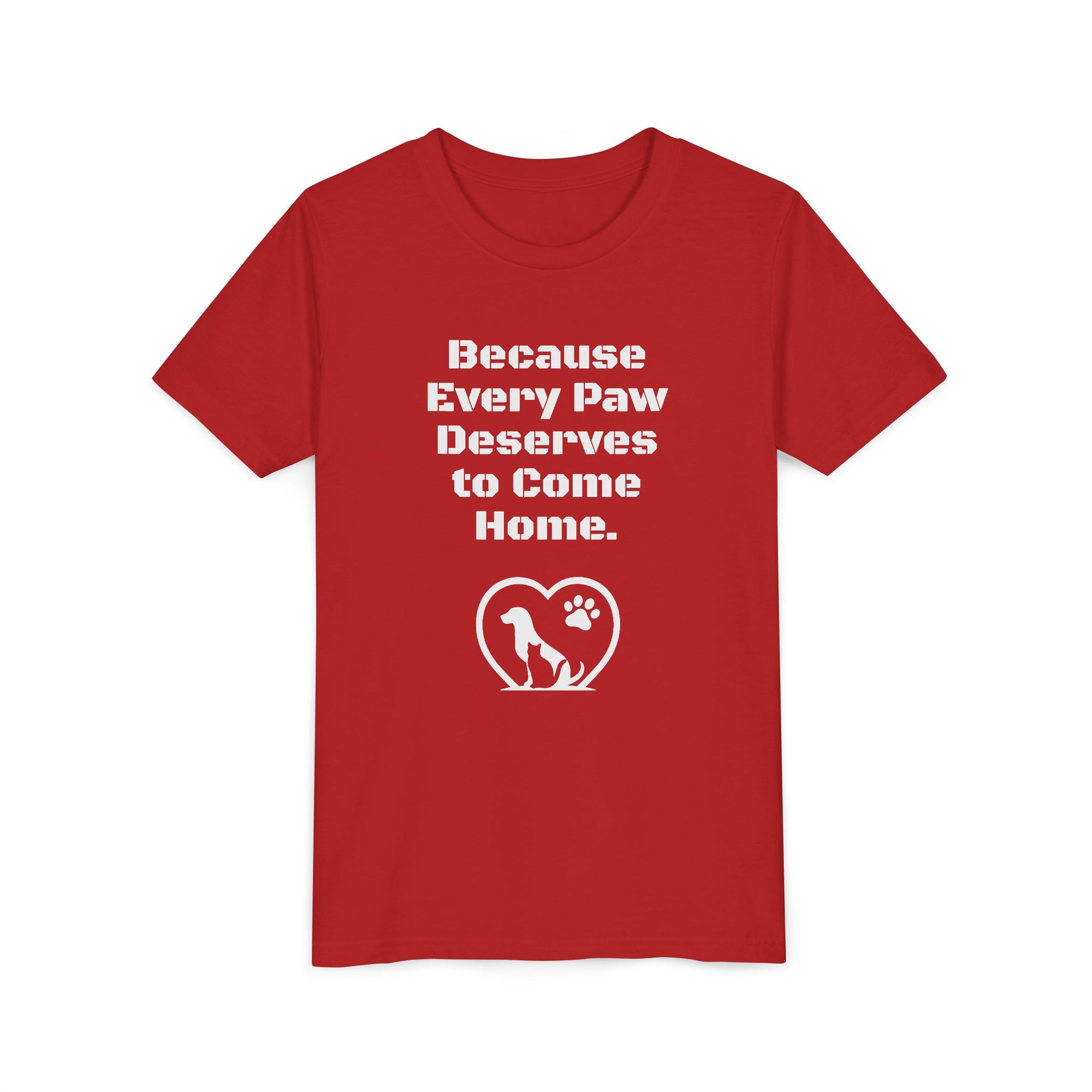 LPDR Youth Tee - Every Paw Deserves to Come Home