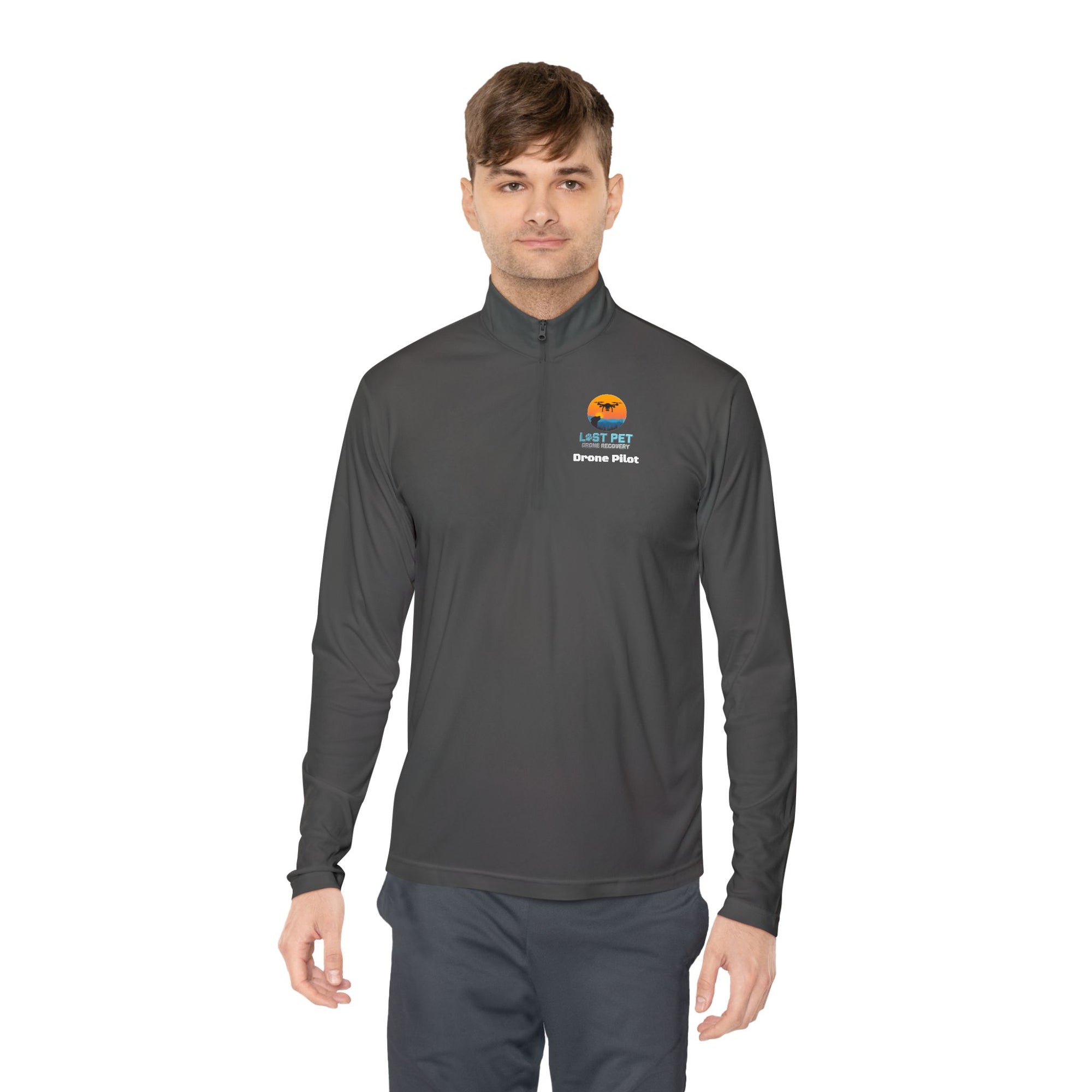 Drone Pilot Quarter-Zip Pullover - FAA LPDR Design