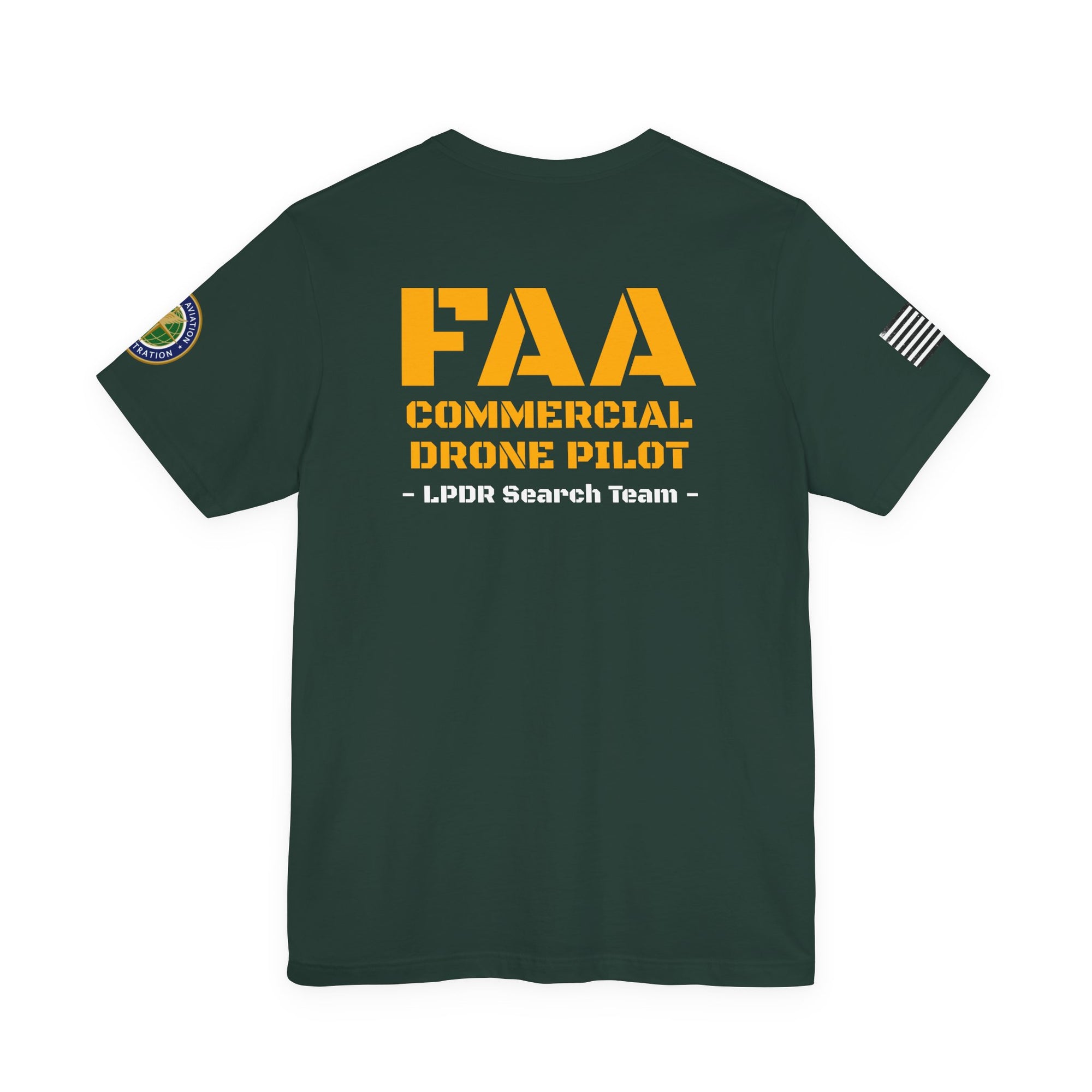 Custom FAA Drone Pilot Tee - LPDR