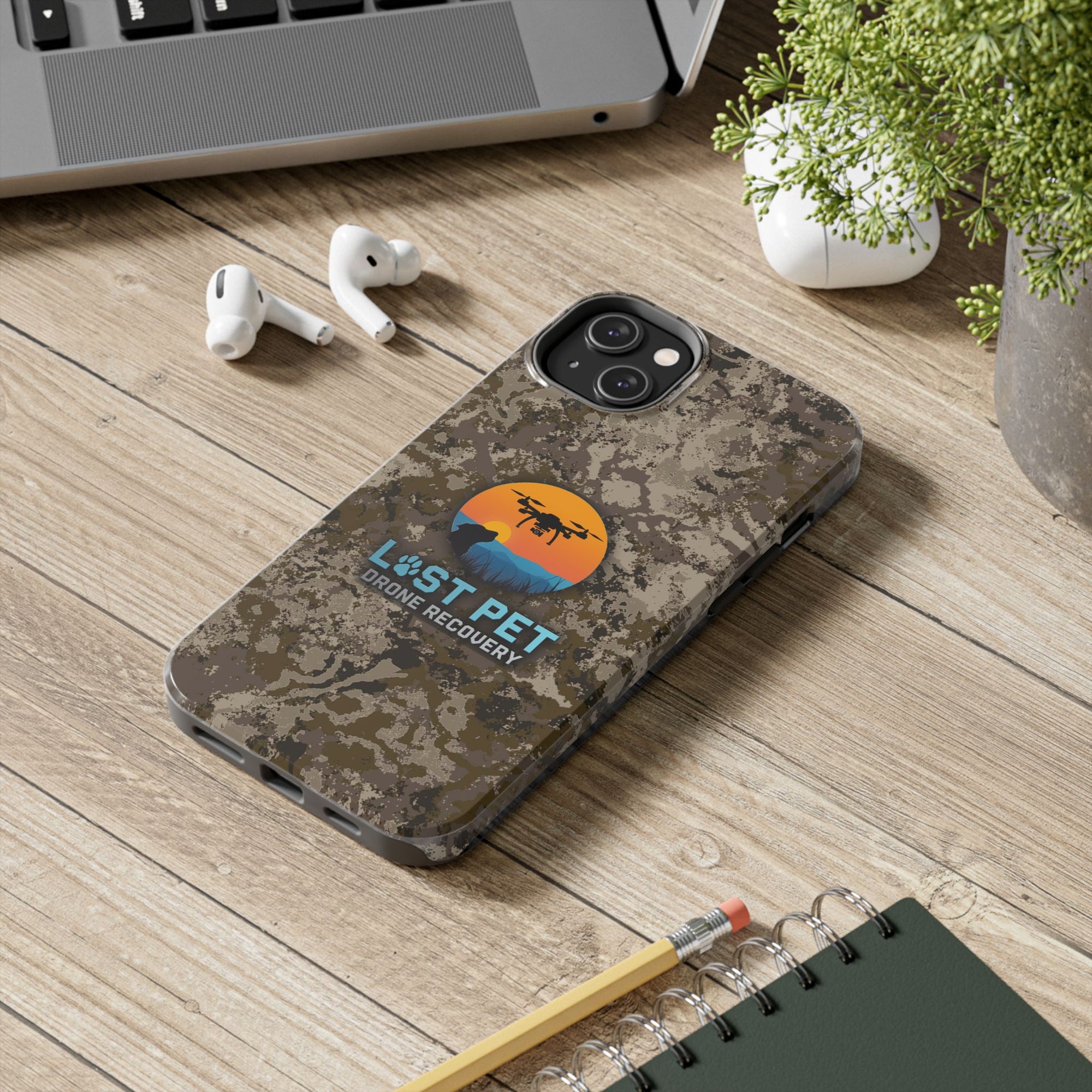 Lost Pet Drone Recovery Phone Case - Camo