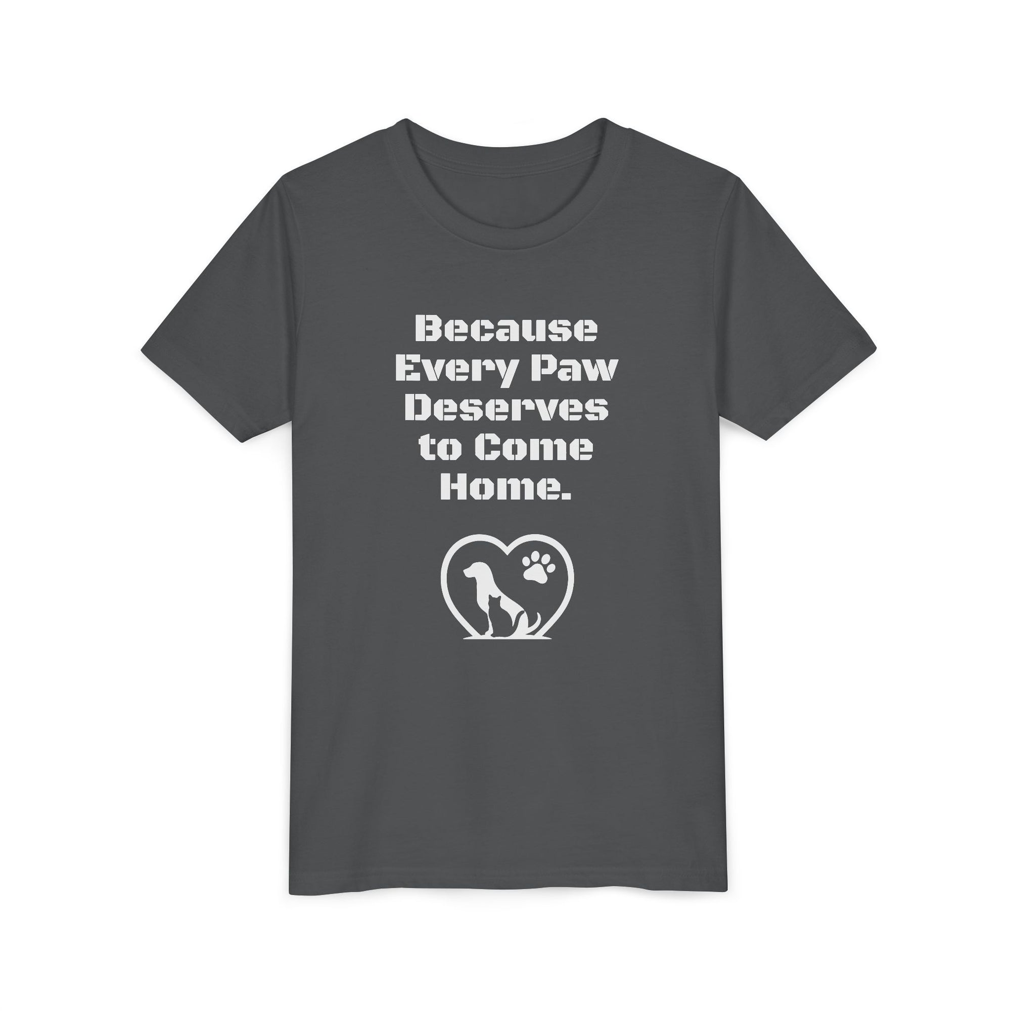 LPDR Youth Tee - Every Paw Deserves to Come Home