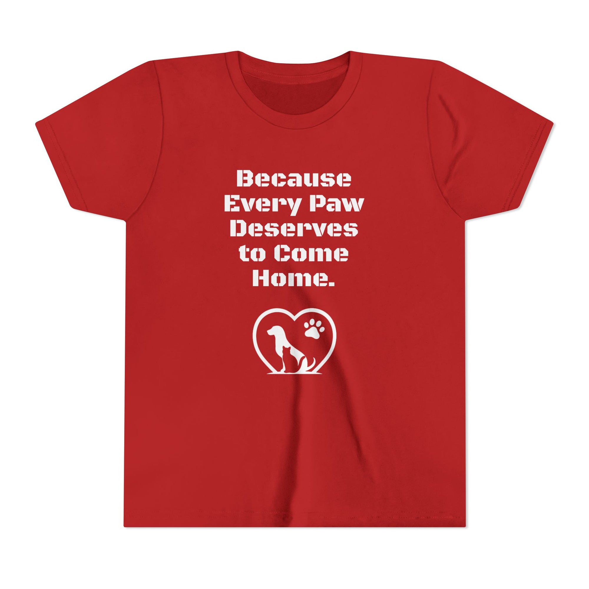 LPDR Youth Tee - Every Paw Deserves to Come Home