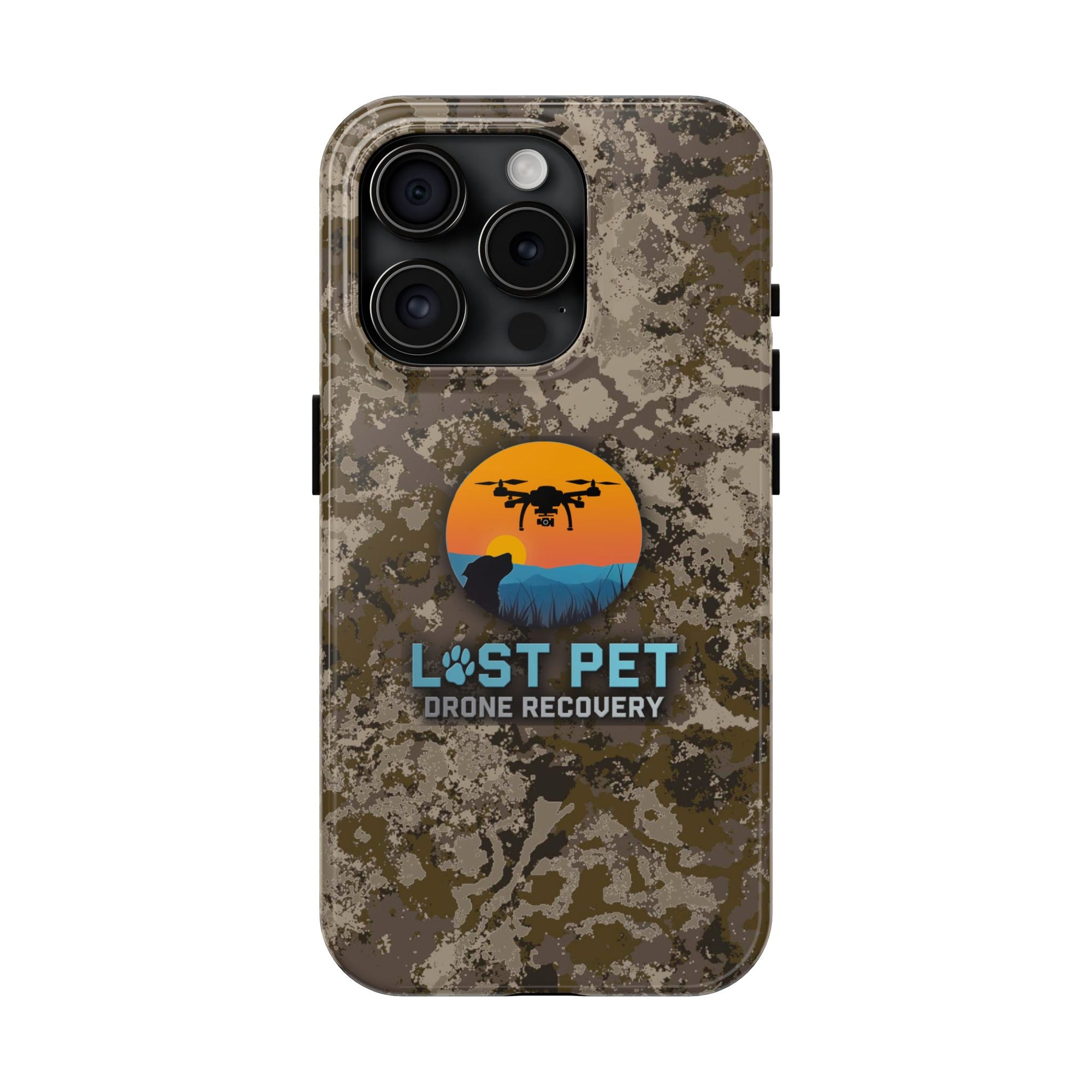 Lost Pet Drone Recovery Phone Case - Camo