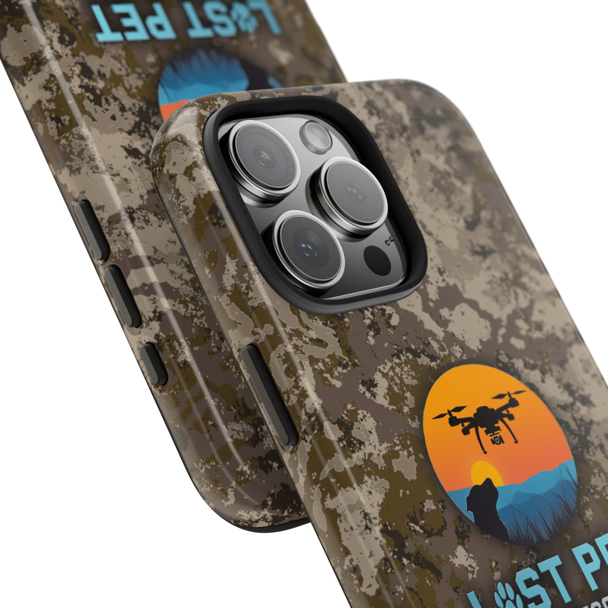 Lost Pet Drone Recovery Phone Case - Camo