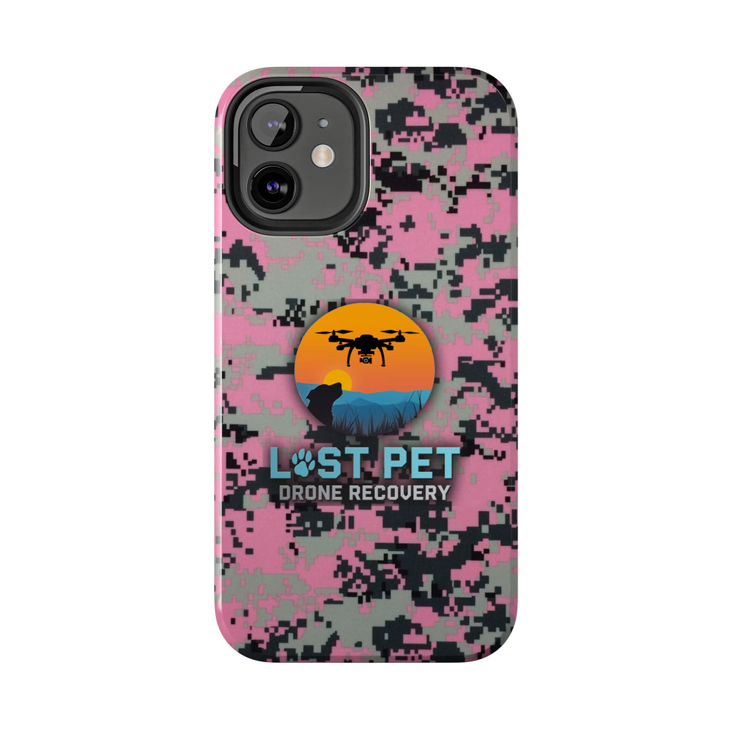 Lost Pet Drone Recovery Phone Case - Pink Camo