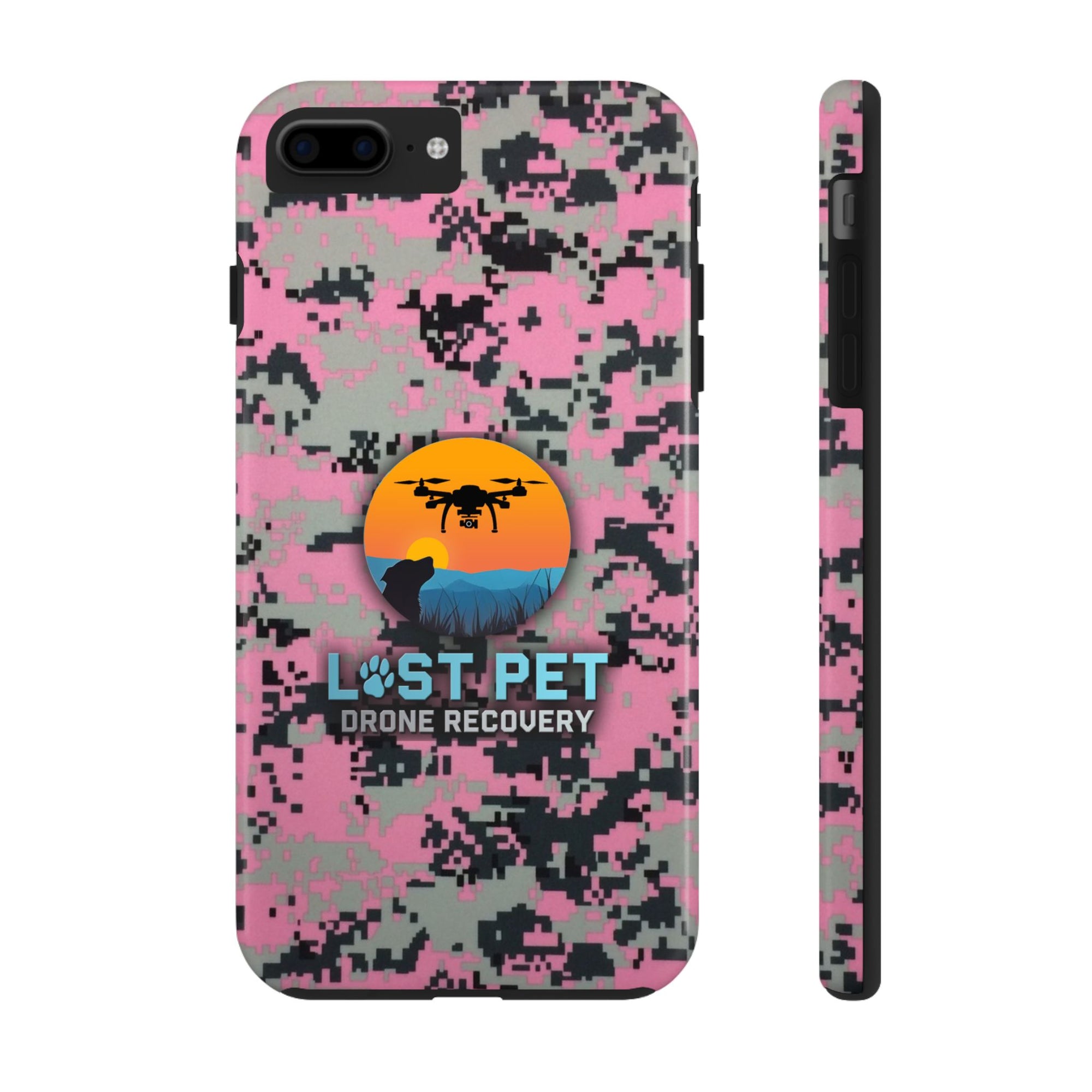 Lost Pet Drone Recovery Phone Case - Pink Camo
