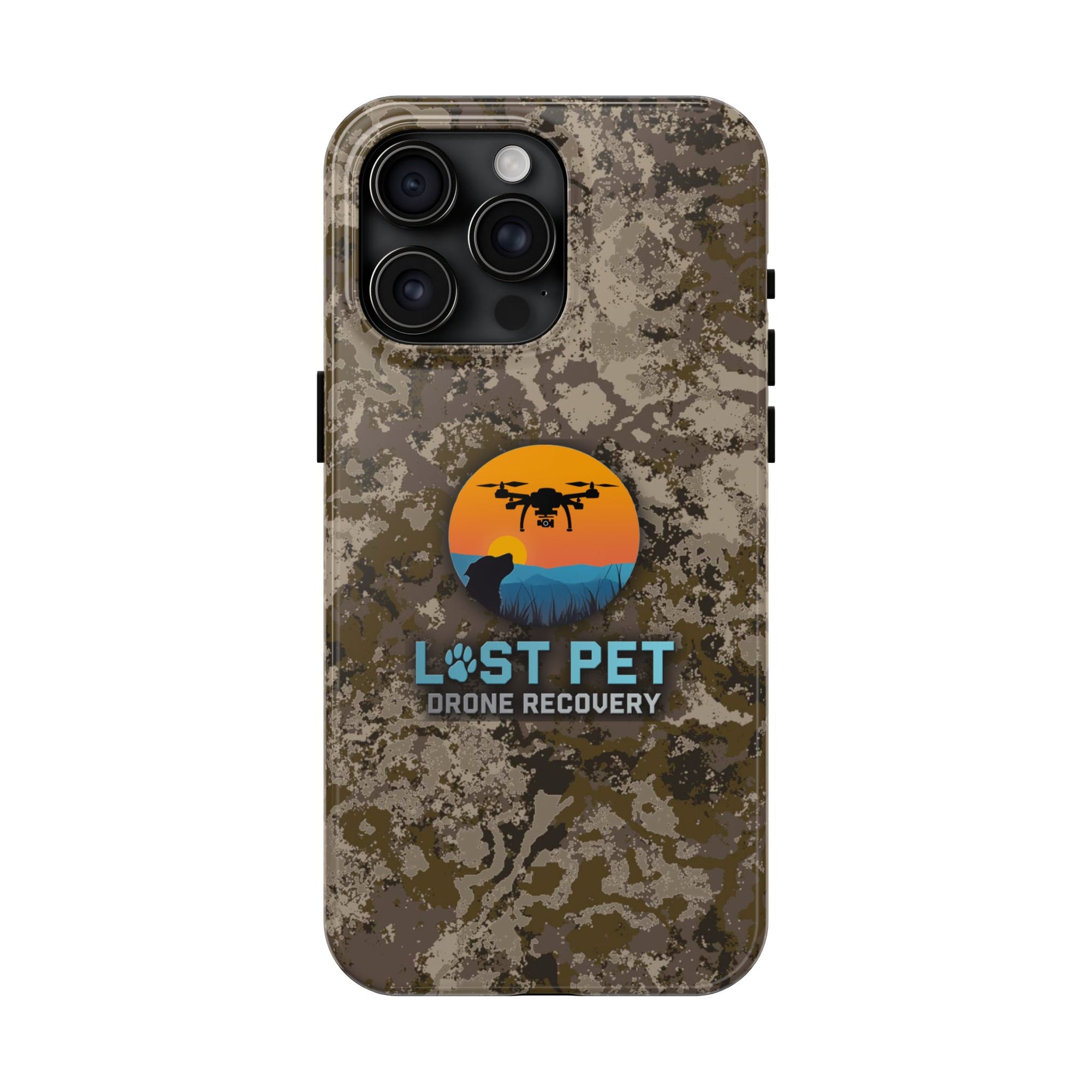 Lost Pet Drone Recovery Phone Case - Camo