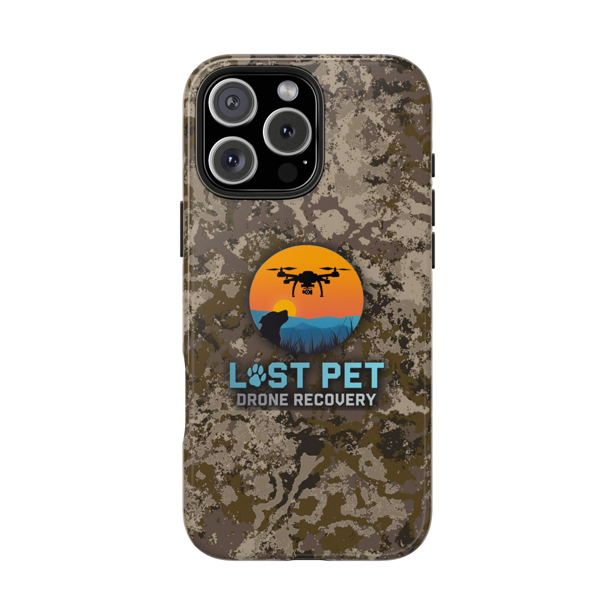Lost Pet Drone Recovery Phone Case - Camo