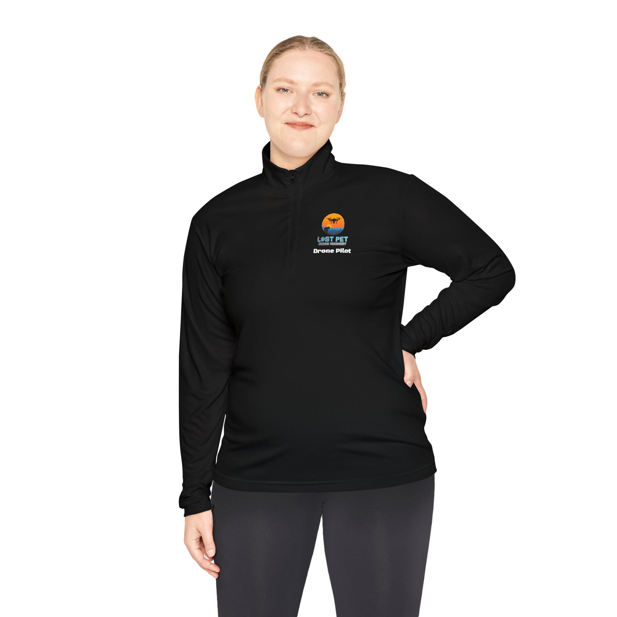 Drone Pilot Quarter-Zip Pullover - FAA LPDR Design
