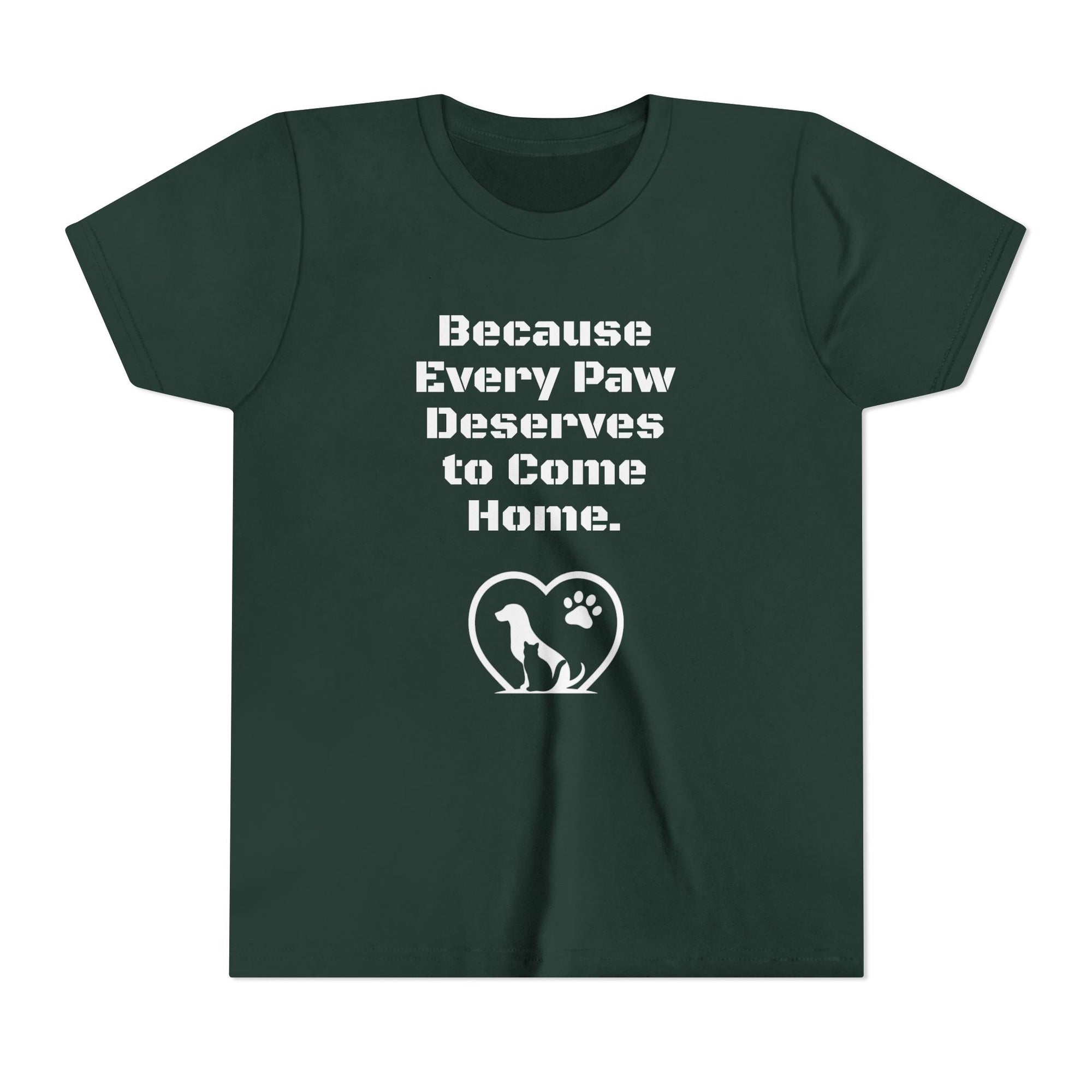 LPDR Youth Tee - Every Paw Deserves to Come Home
