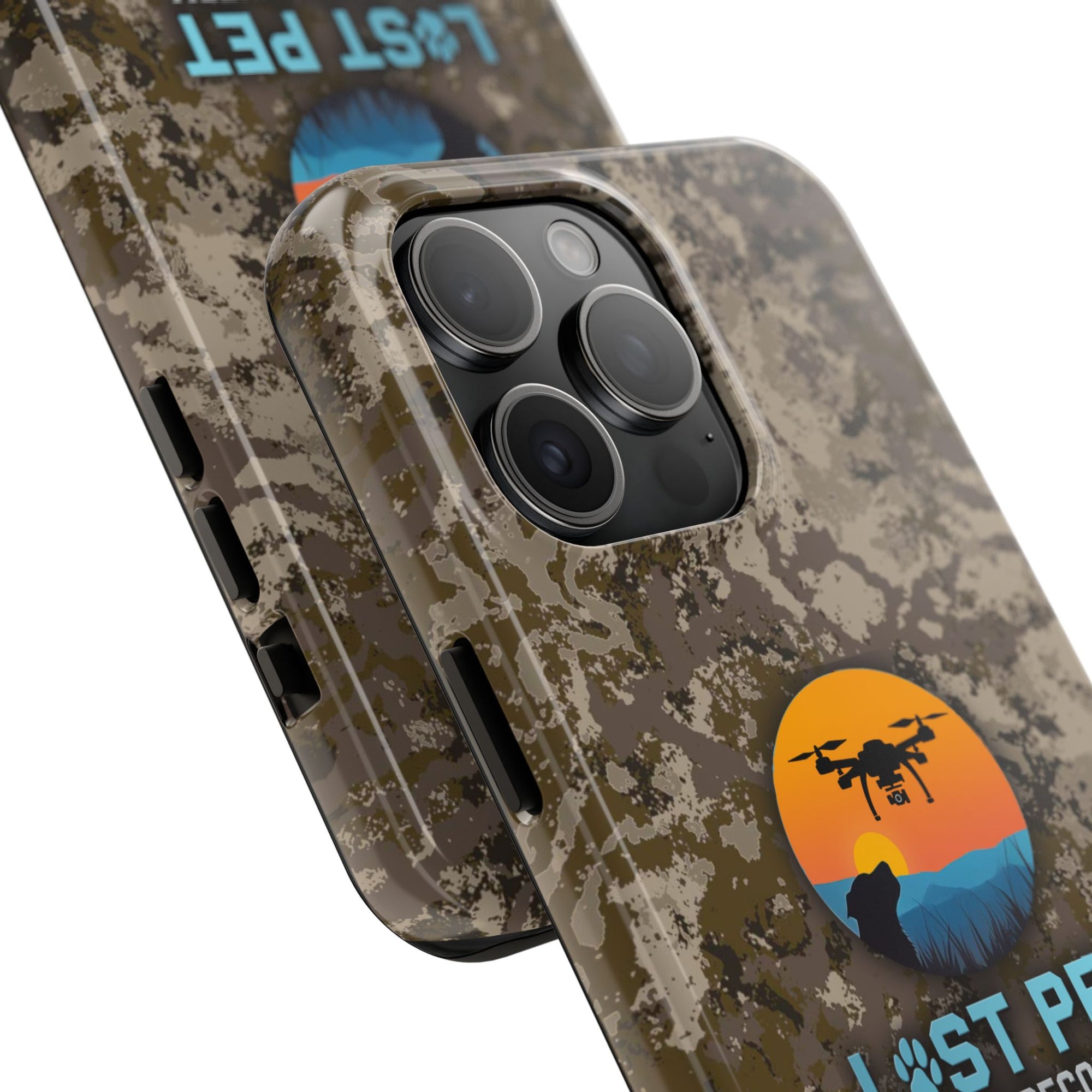 Lost Pet Drone Recovery Phone Case - Camo