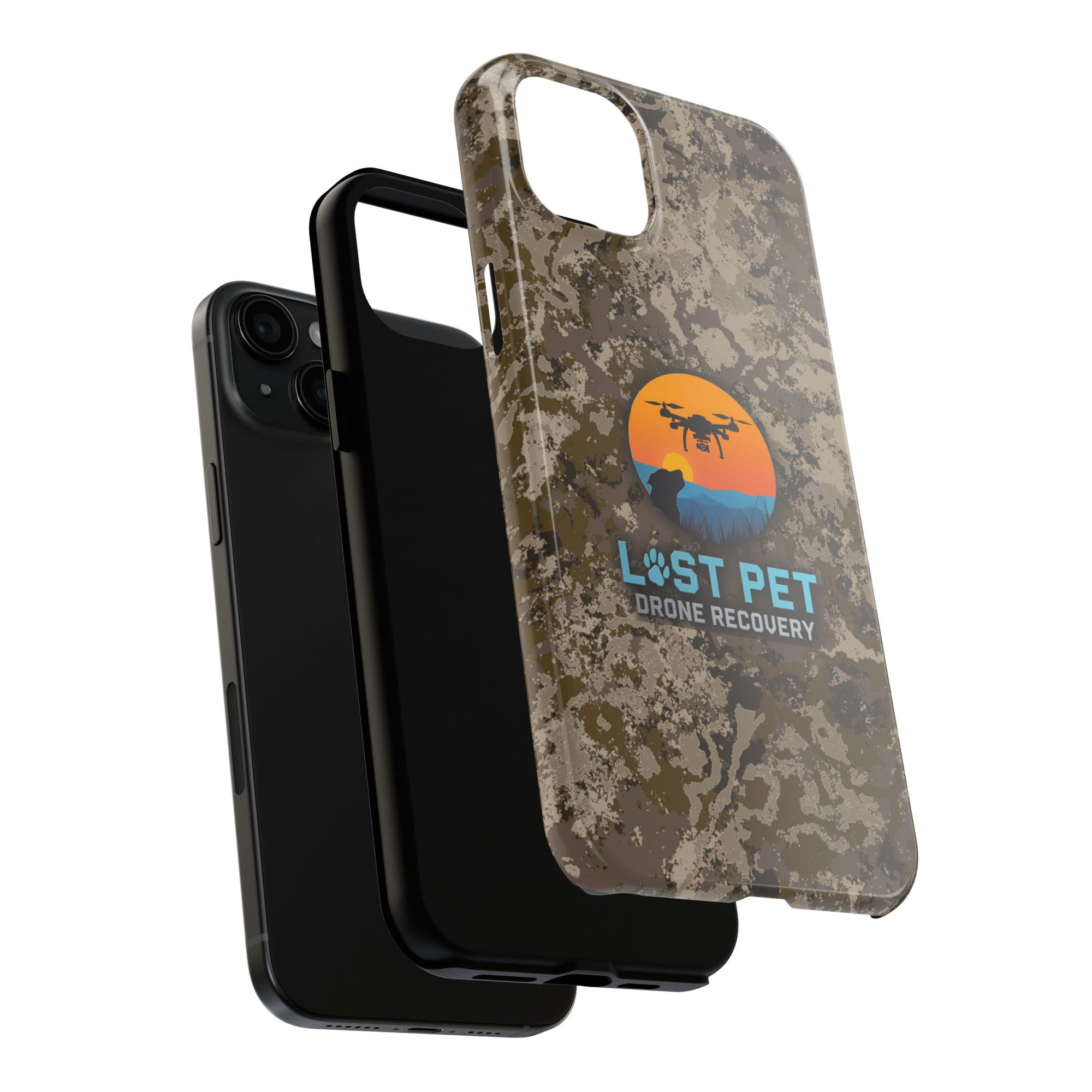 Lost Pet Drone Recovery Phone Case - Camo