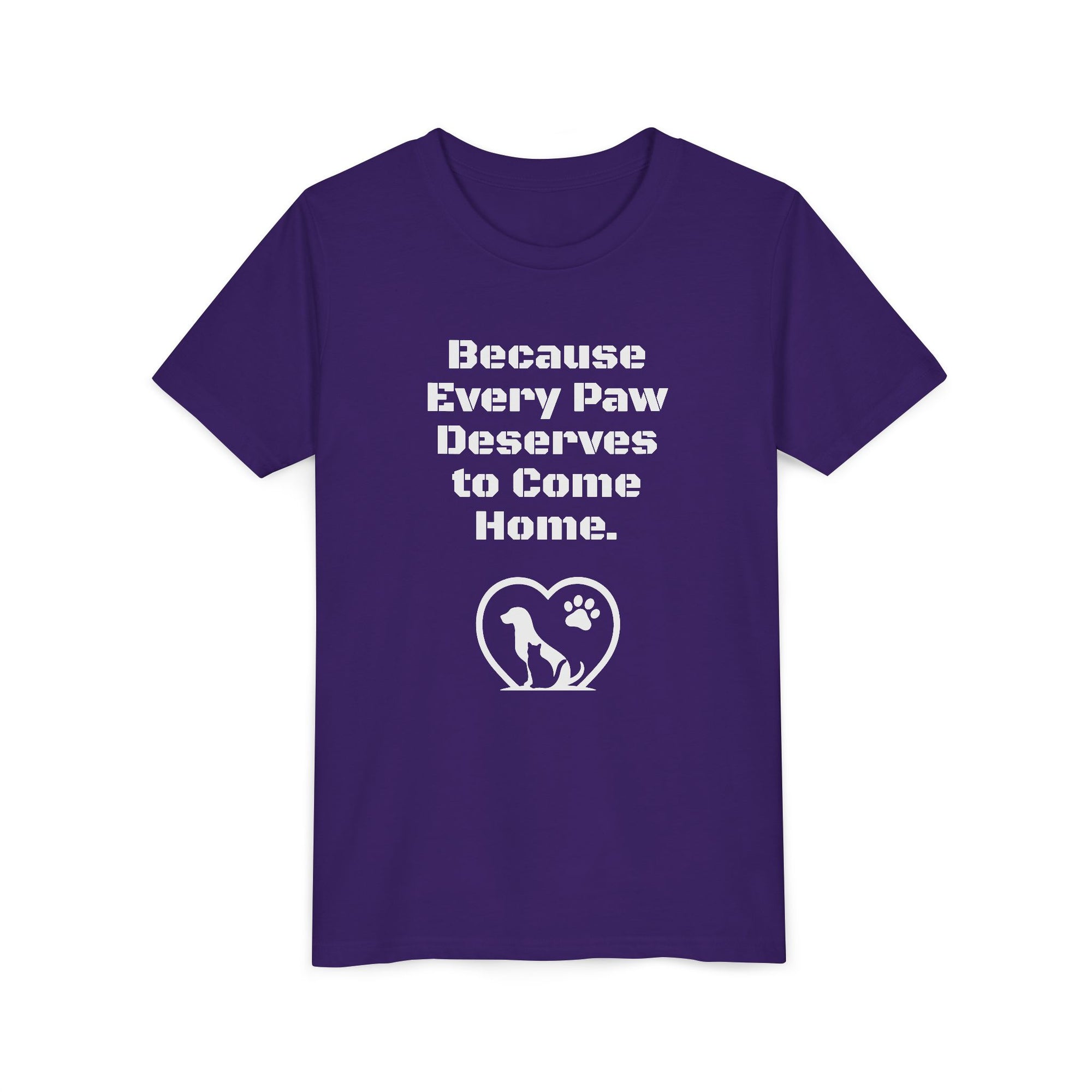 LPDR Youth Tee - Every Paw Deserves to Come Home