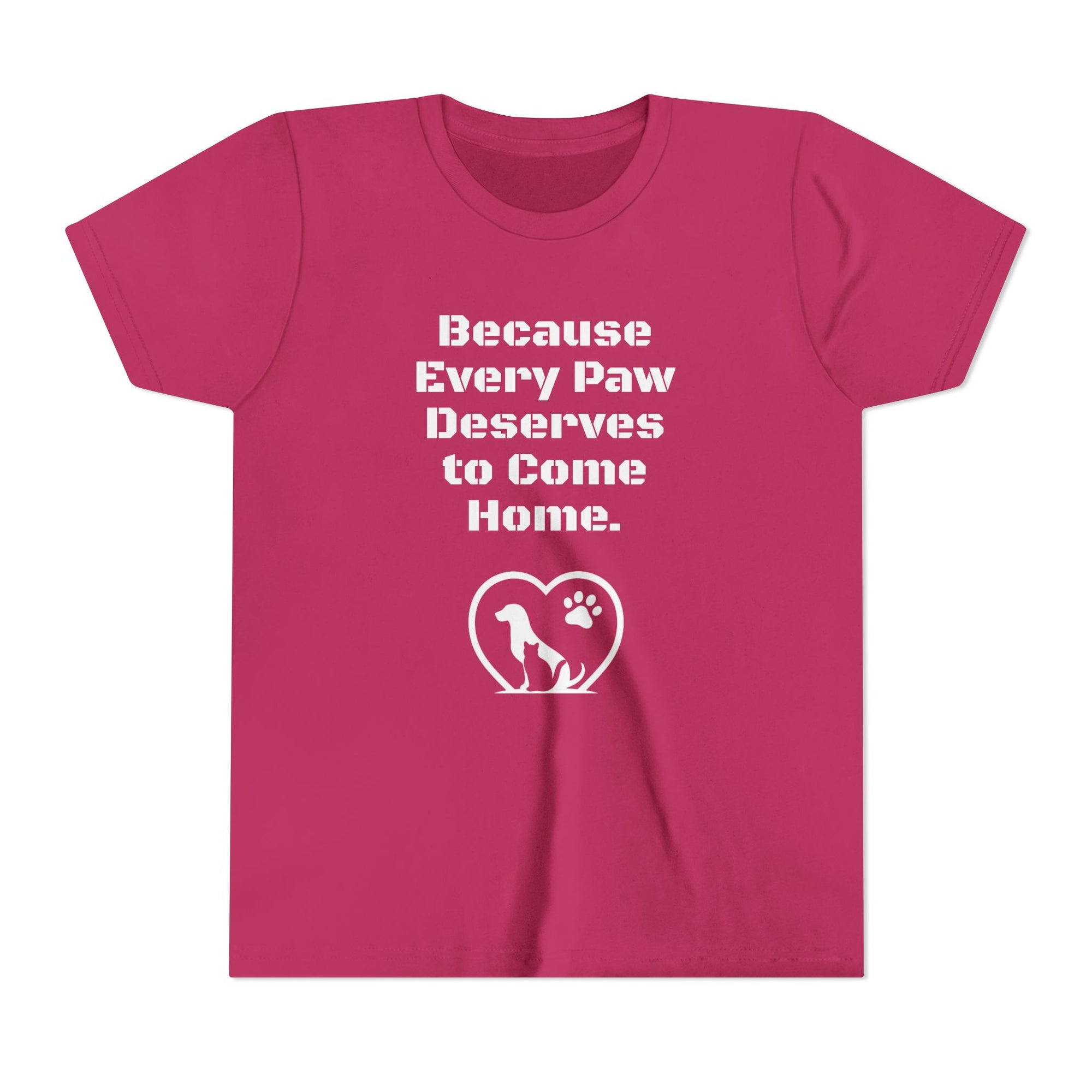 LPDR Youth Tee - Every Paw Deserves to Come Home