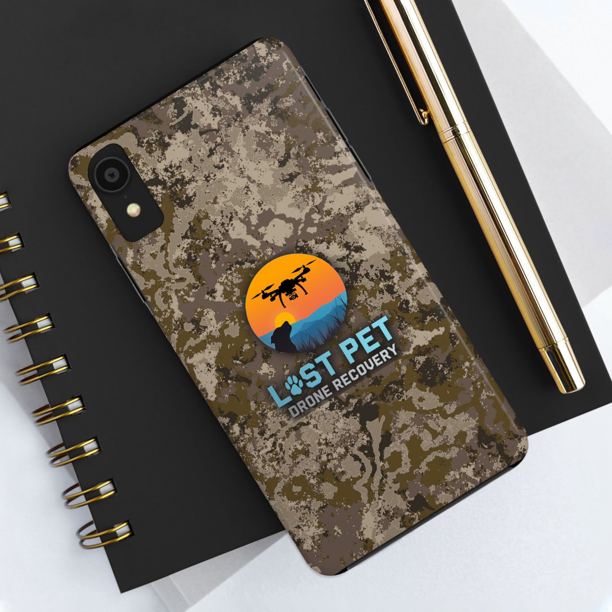 Lost Pet Drone Recovery Phone Case - Camo
