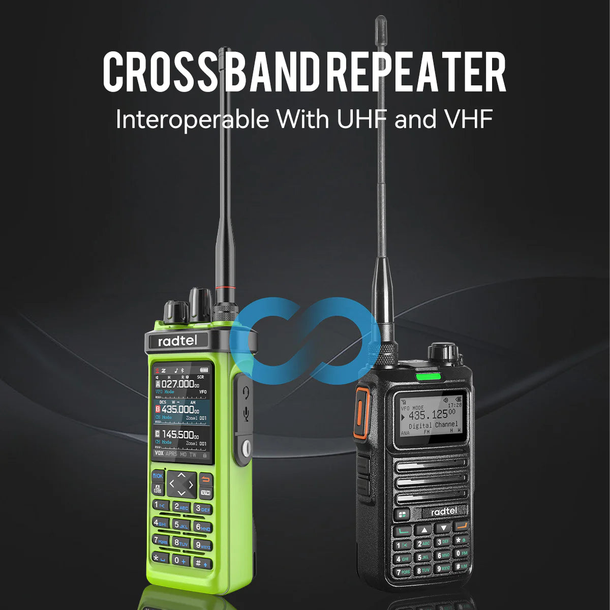 Radtel RT-950 PRO Green (27Mhz TX/RX) 10W Two Way Radio