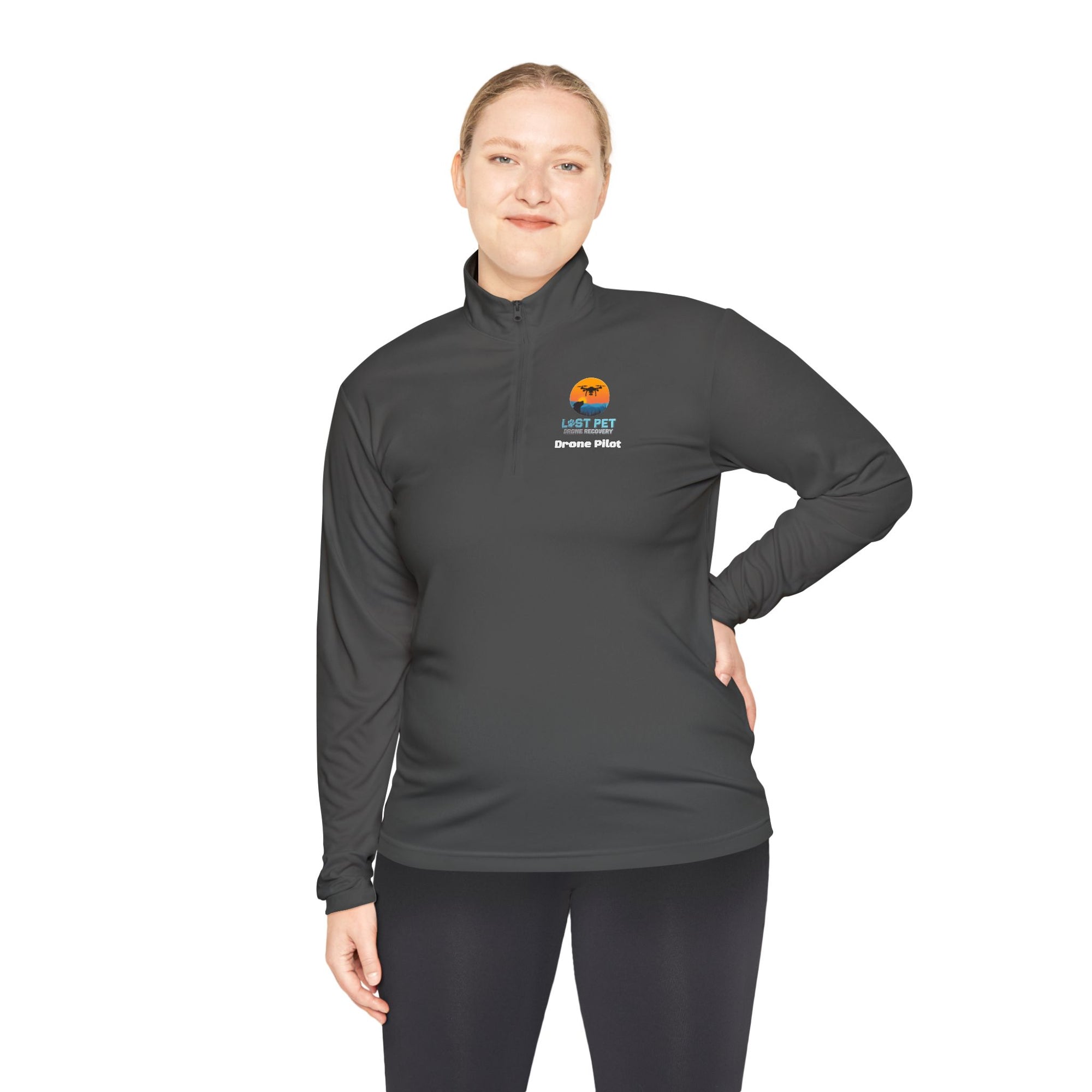 Drone Pilot Quarter-Zip Pullover - FAA LPDR Design
