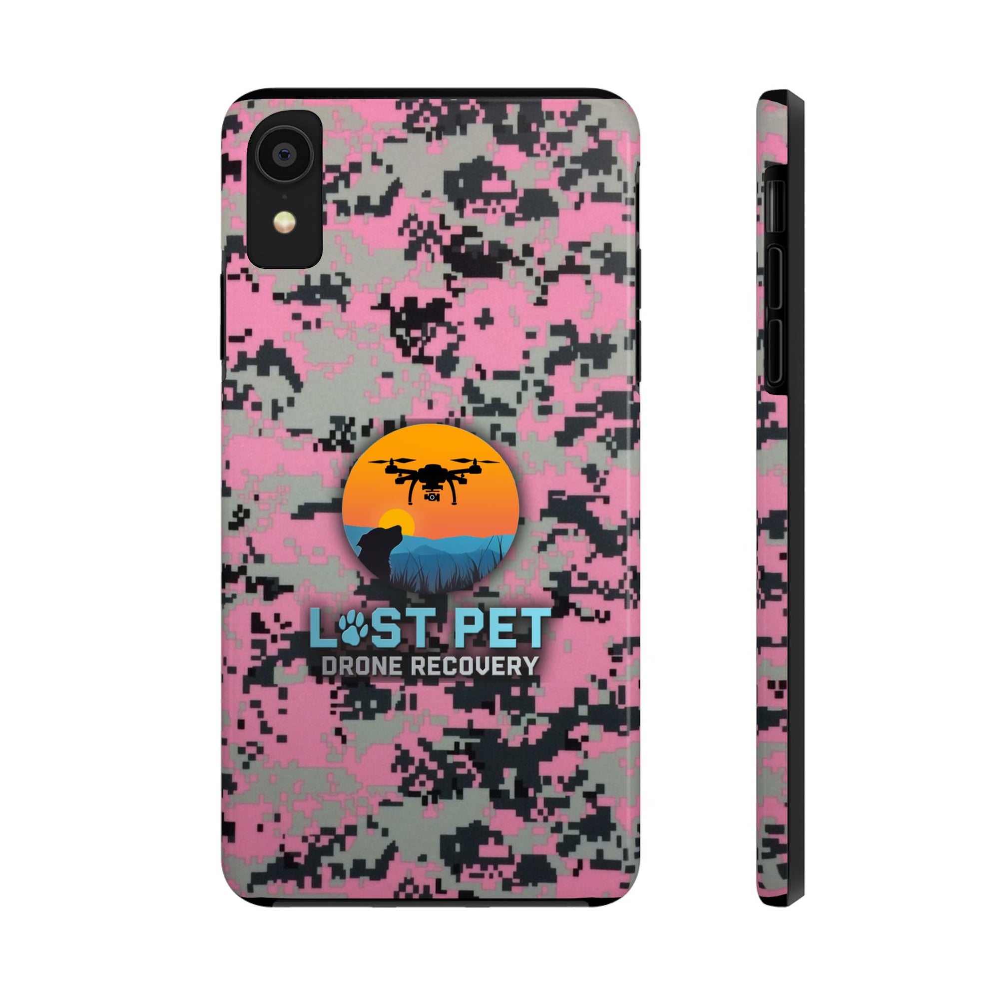 Lost Pet Drone Recovery Phone Case - Pink Camo
