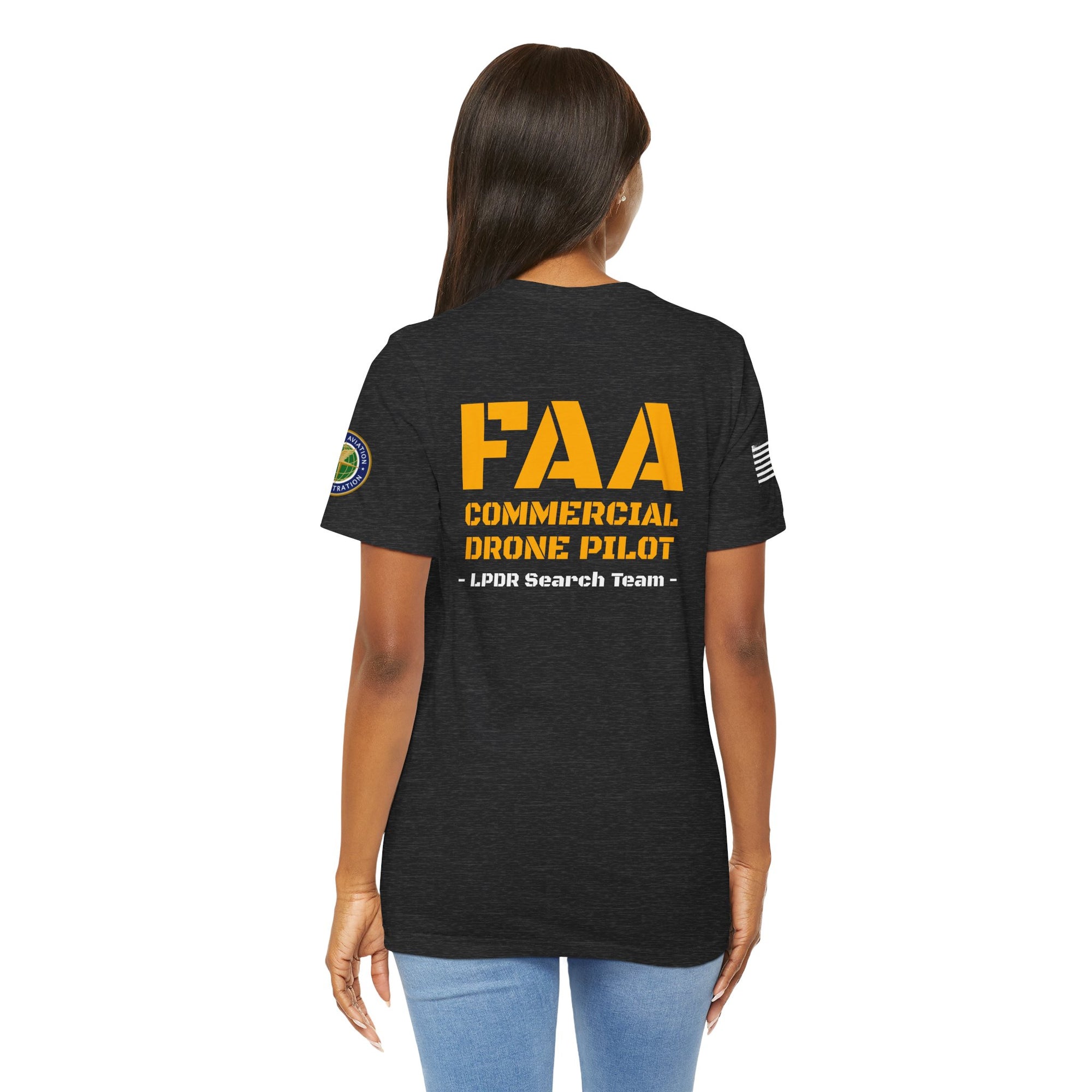 Custom FAA Drone Pilot Tee - LPDR