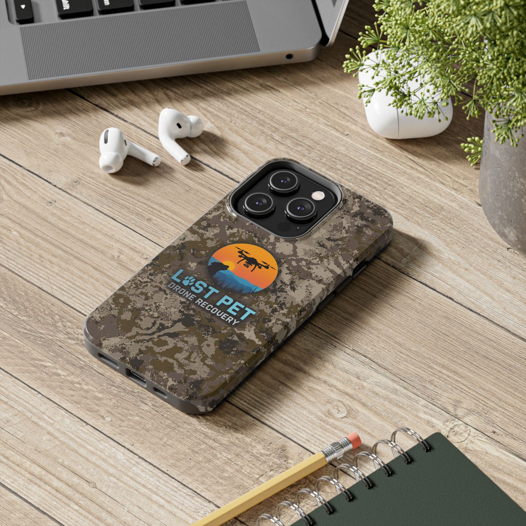 Lost Pet Drone Recovery Phone Case - Camo