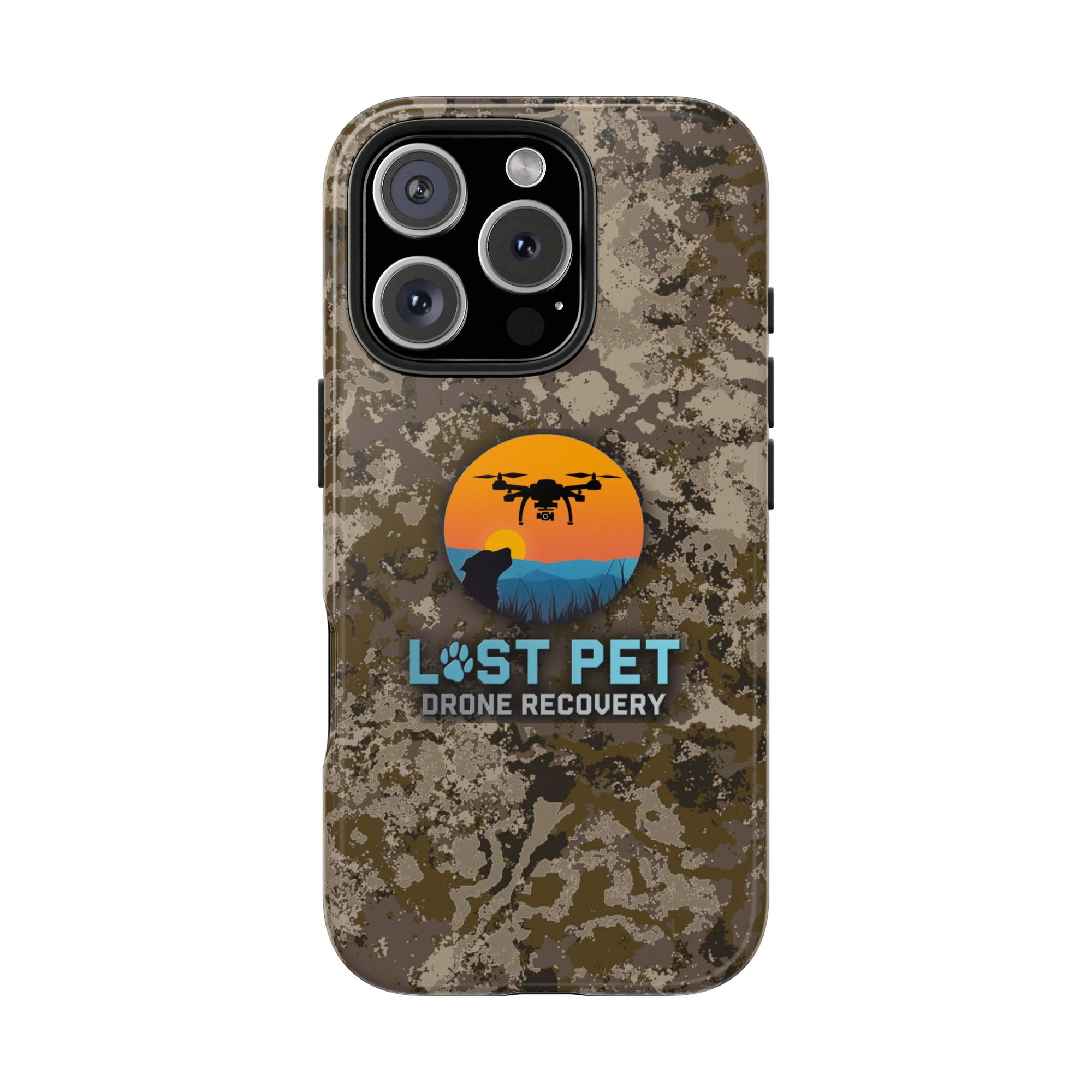 Lost Pet Drone Recovery Phone Case - Camo