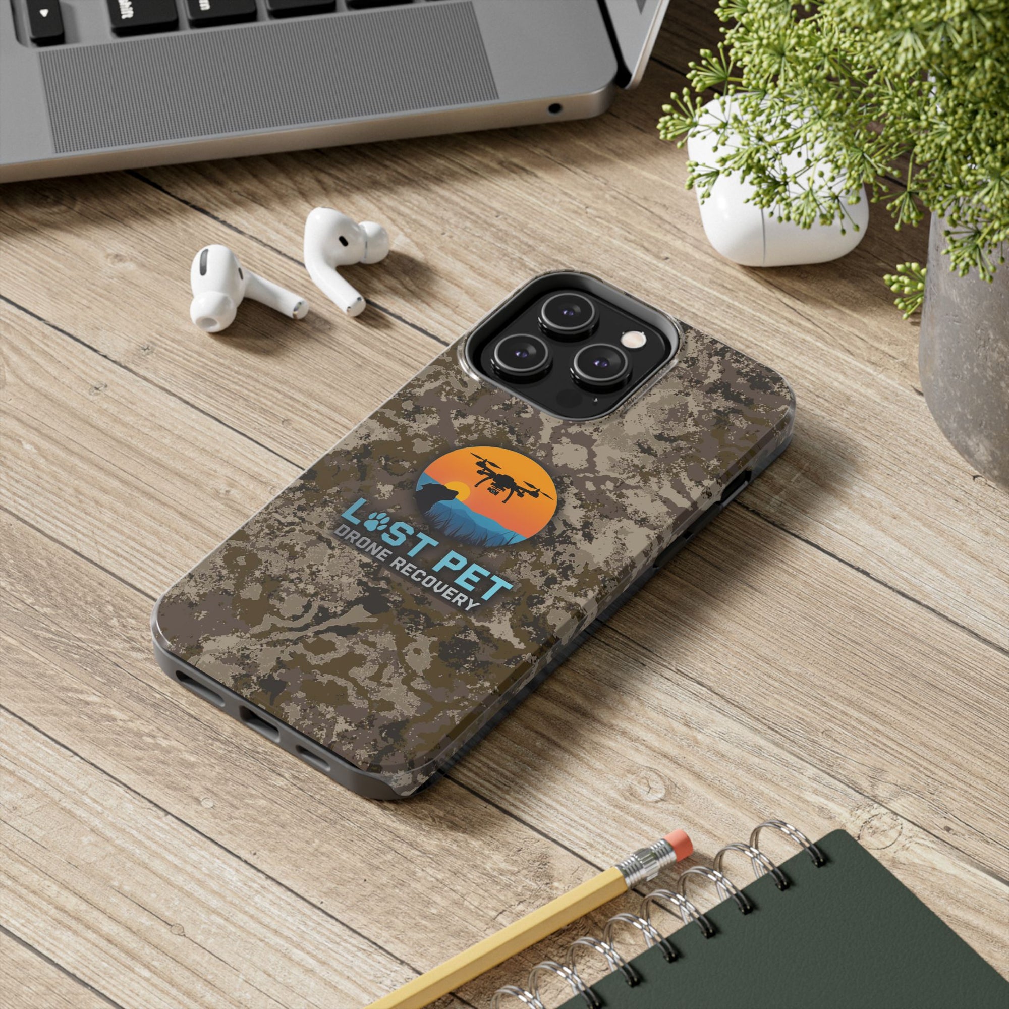 Lost Pet Drone Recovery Phone Case - Camo