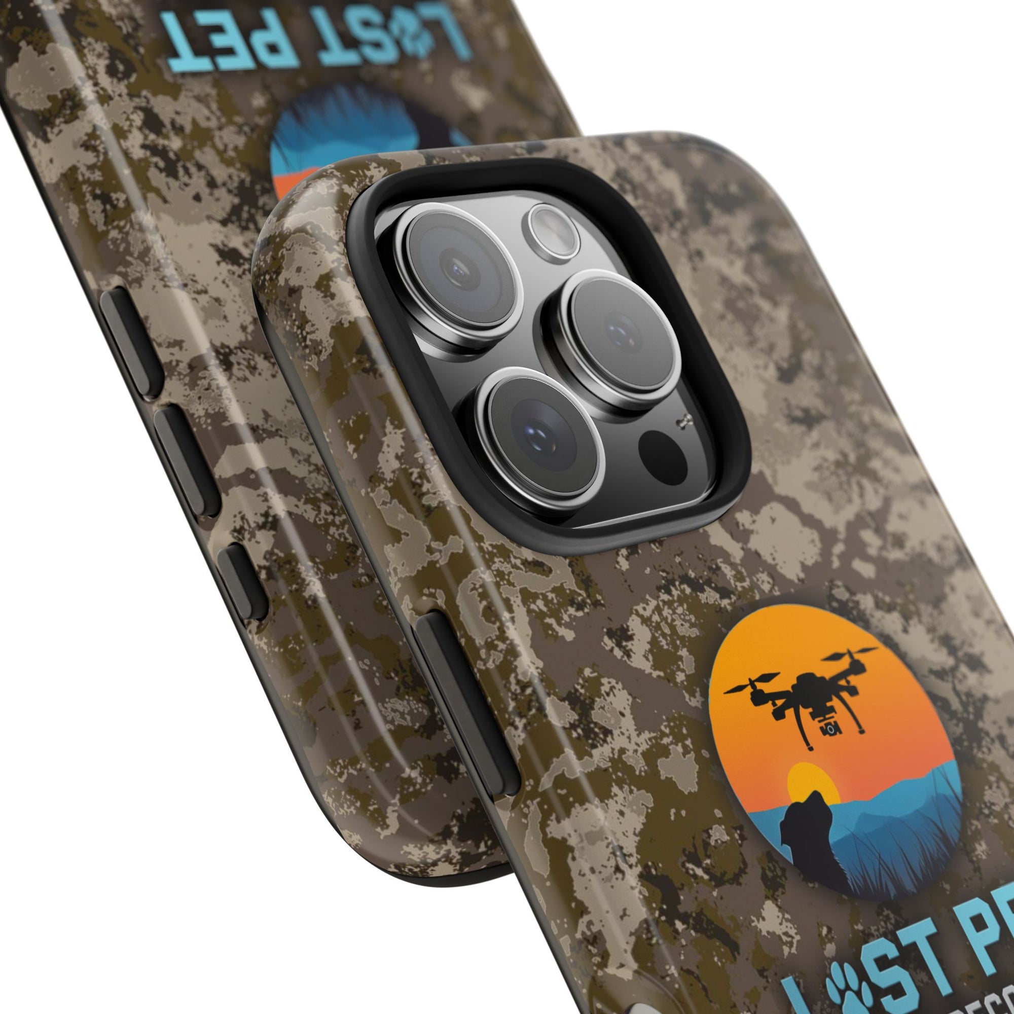 Lost Pet Drone Recovery Phone Case - Camo