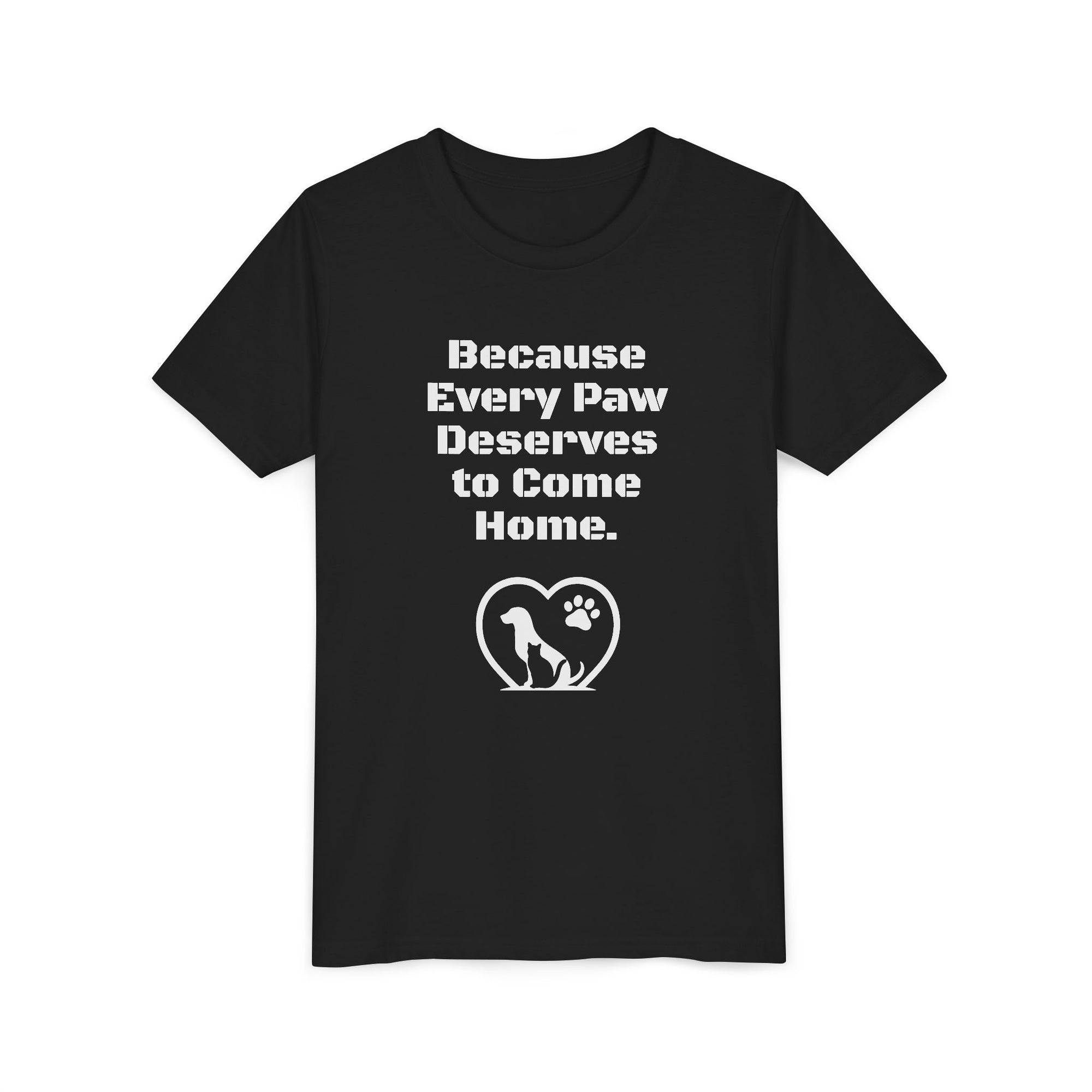 LPDR Youth Tee - Every Paw Deserves to Come Home