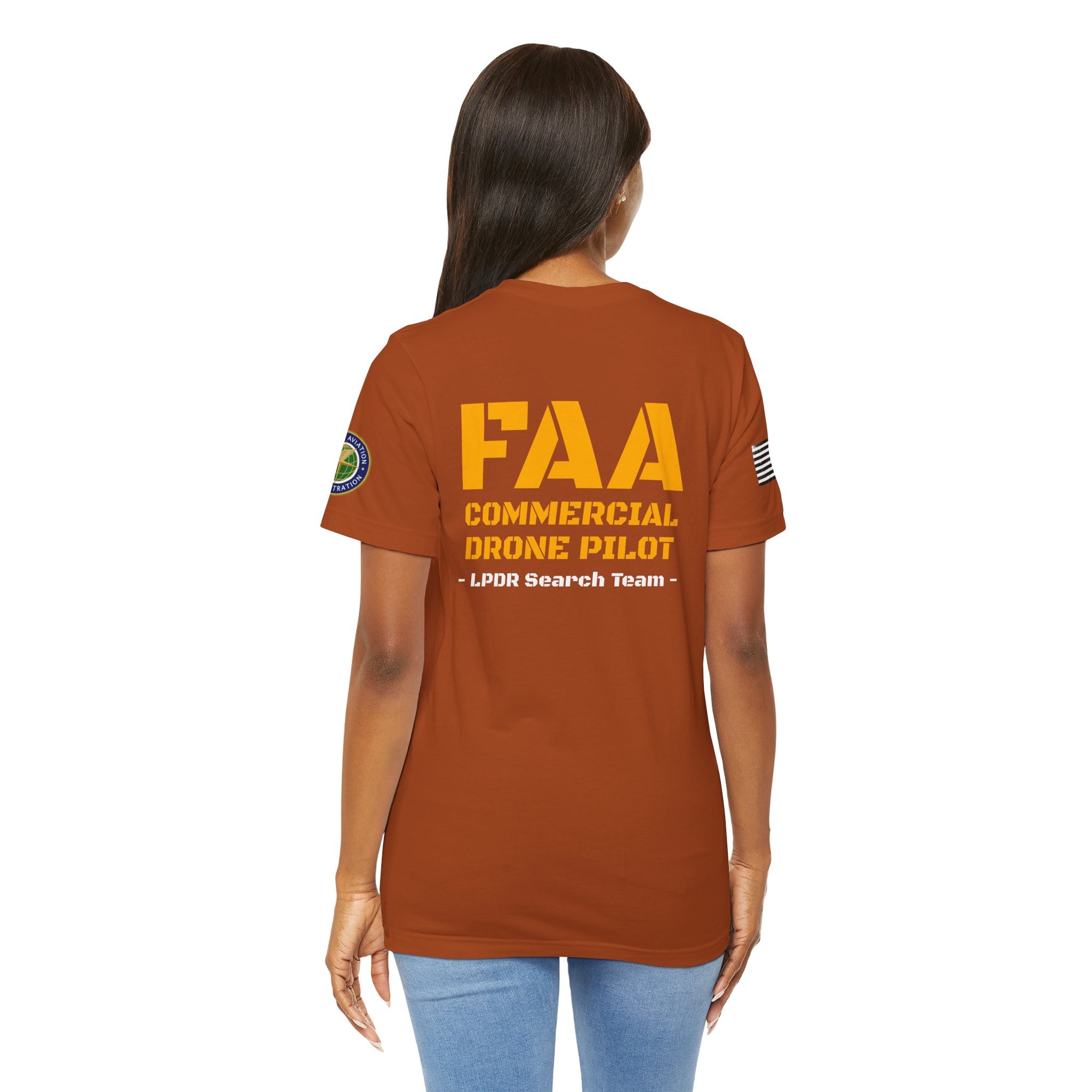 Custom FAA Drone Pilot Tee - LPDR