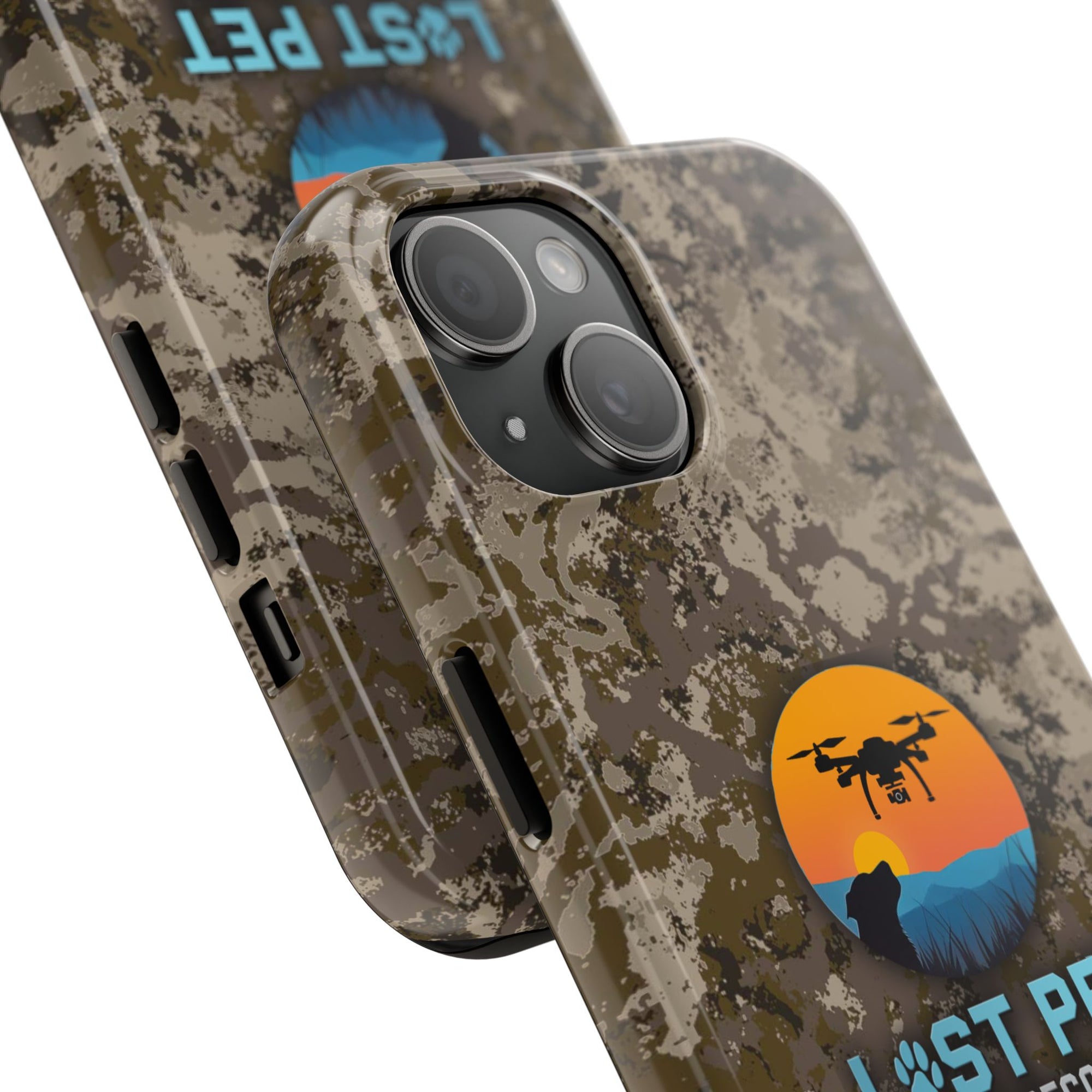 Lost Pet Drone Recovery Phone Case - Camo