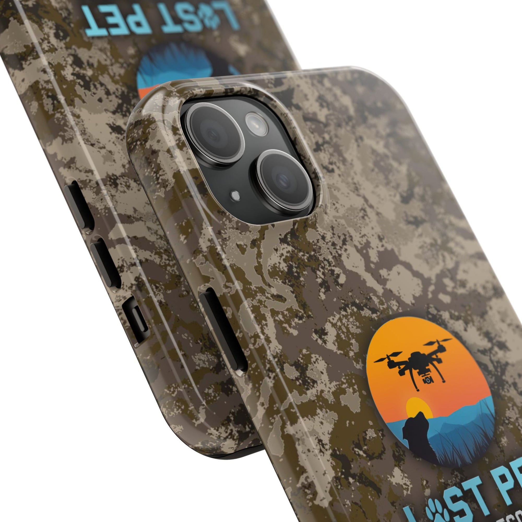 Lost Pet Drone Recovery Phone Case - Camo