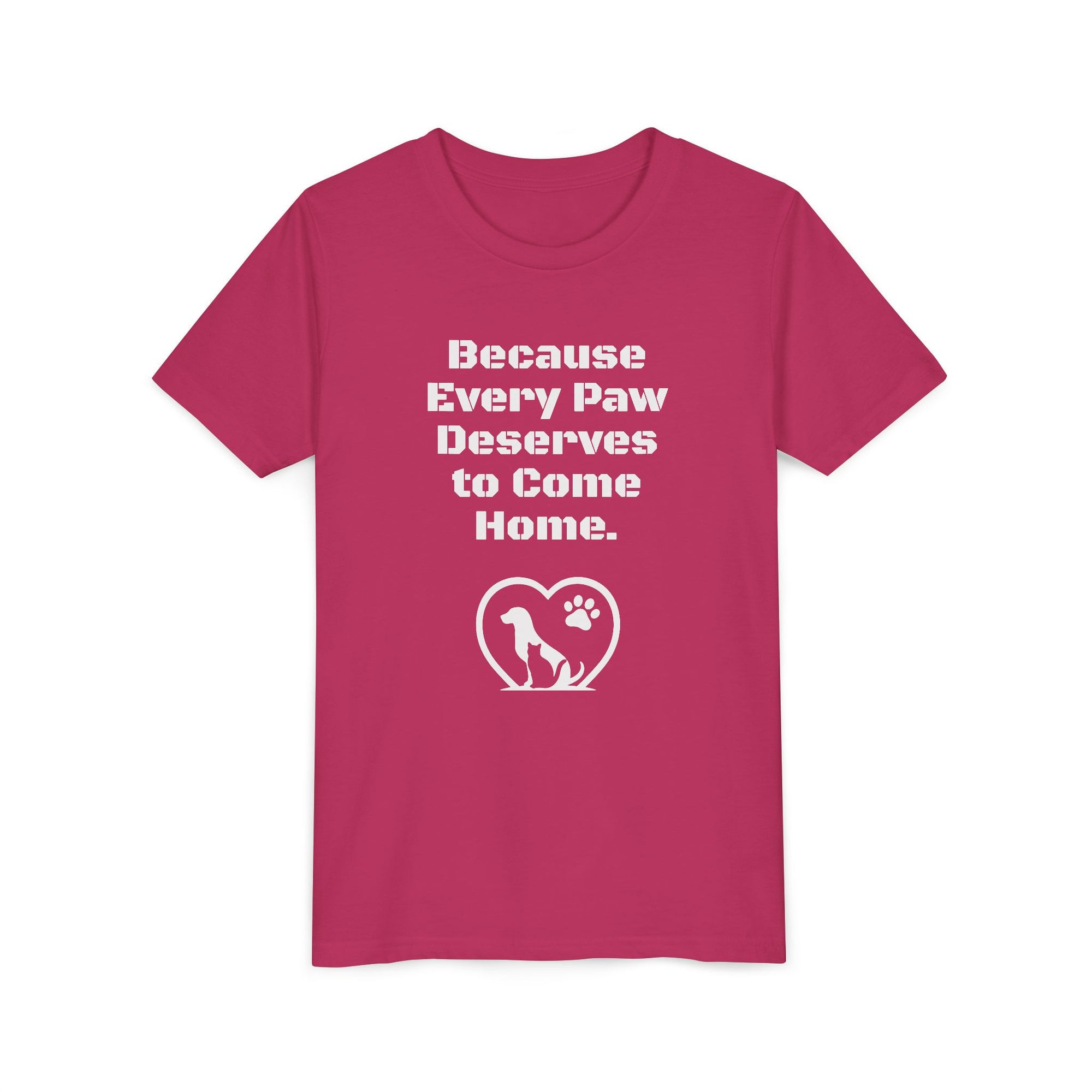 LPDR Youth Tee - Every Paw Deserves to Come Home