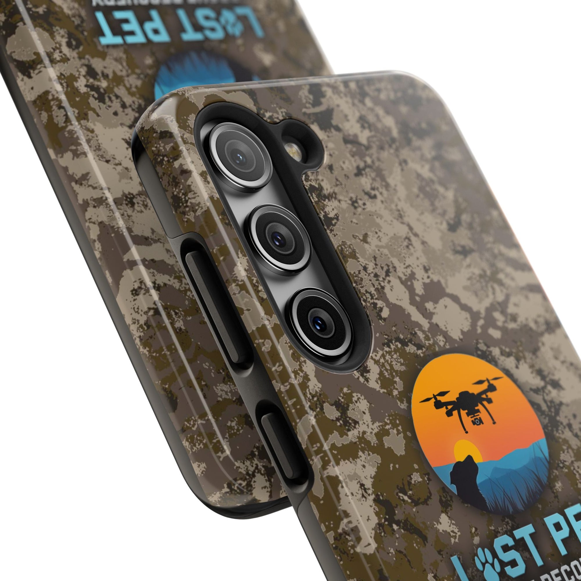Lost Pet Drone Recovery Phone Case - Camo