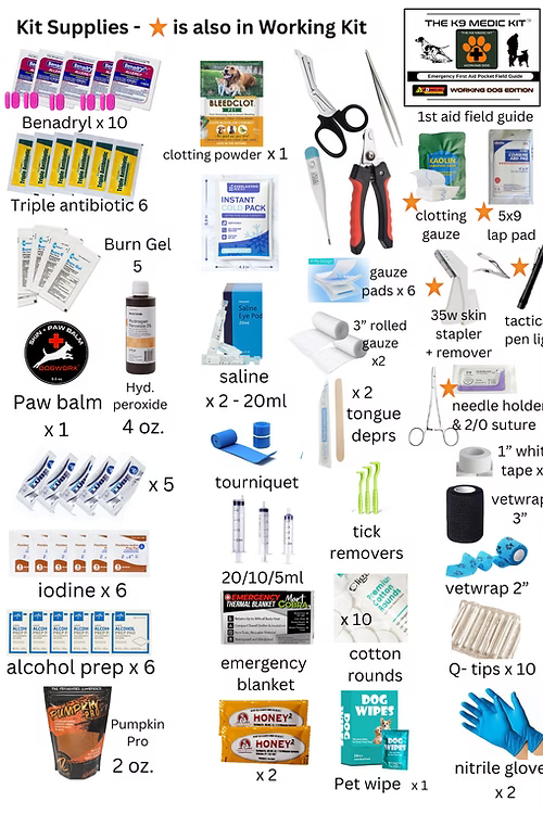 The K9 MEDIC KIT - WORKING DOG EDITION | First Aid Kit for Dogs